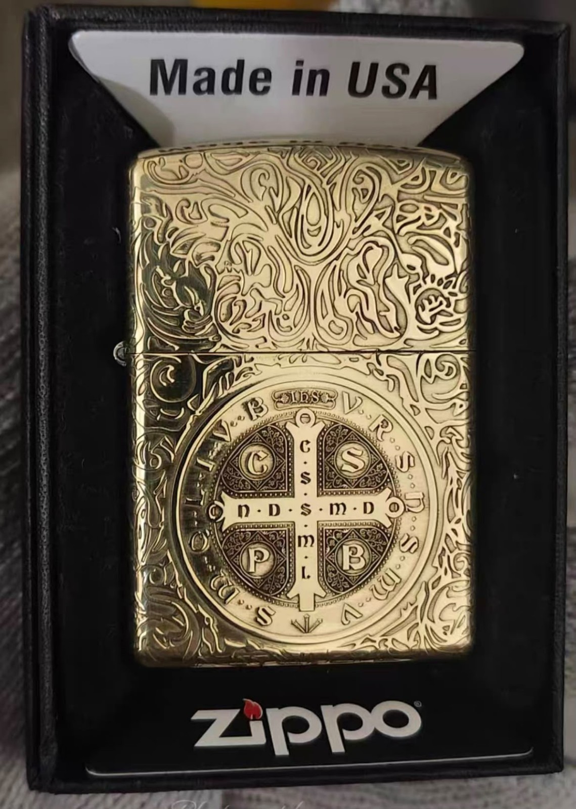 Constantine brass zippo lighter In a New Box