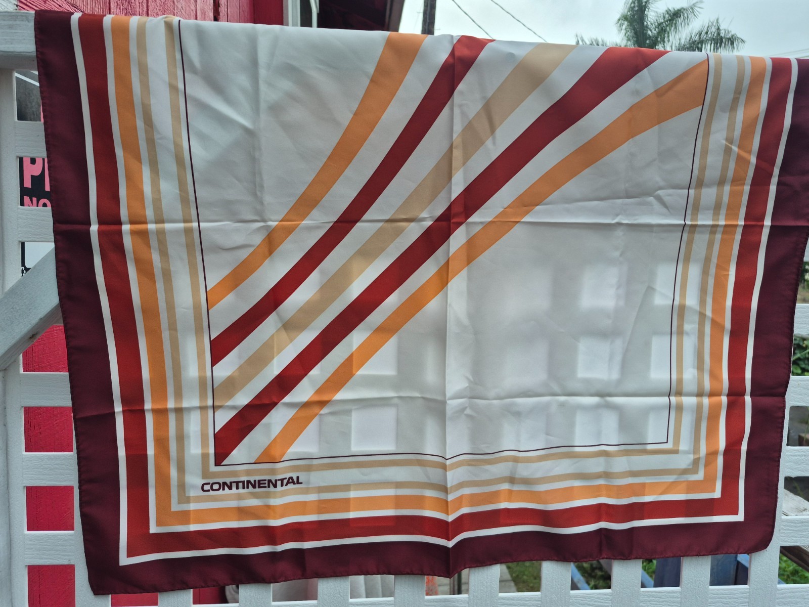 1960\'s Vintage Continental Airlines Womens scarf