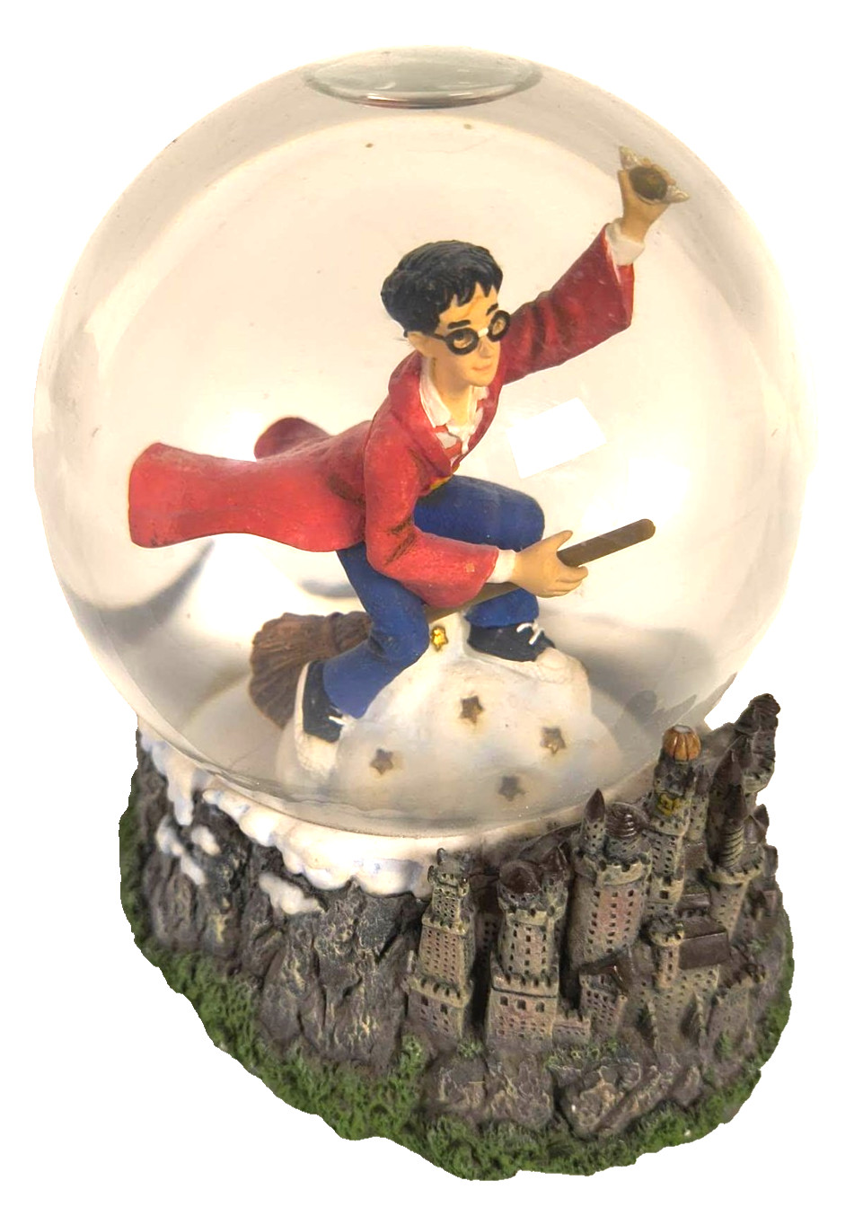 Vintage 2000 Enesco Harry Potter Quidditch Snow Globe Hogwarts Castle Figure