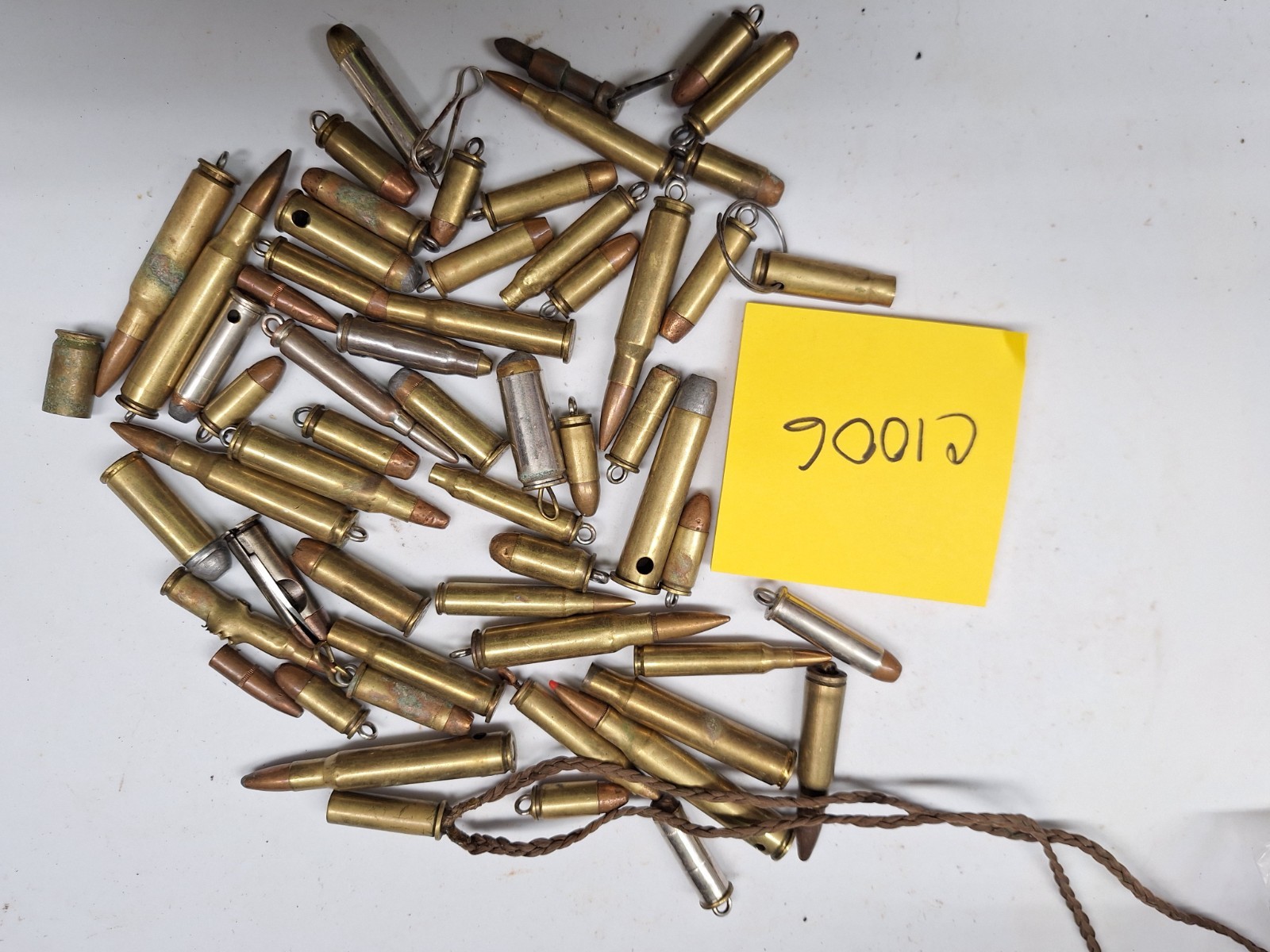 58 VINTAGE bullet fobs brass   GIFTS LOC C1006