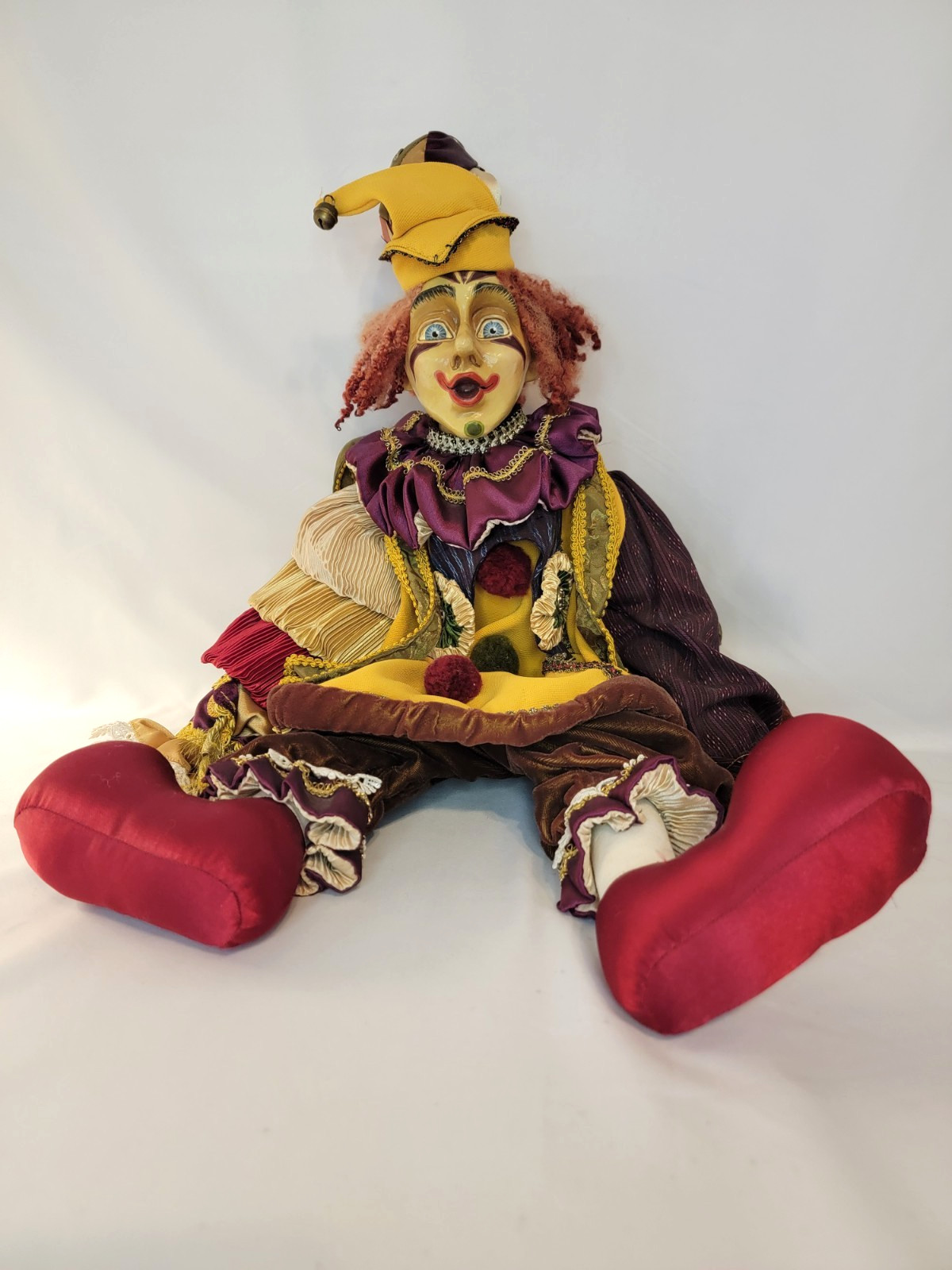Rare Retired Huxley Big Pants Clown Doll Wayne Kleski Katherines Collection 24\