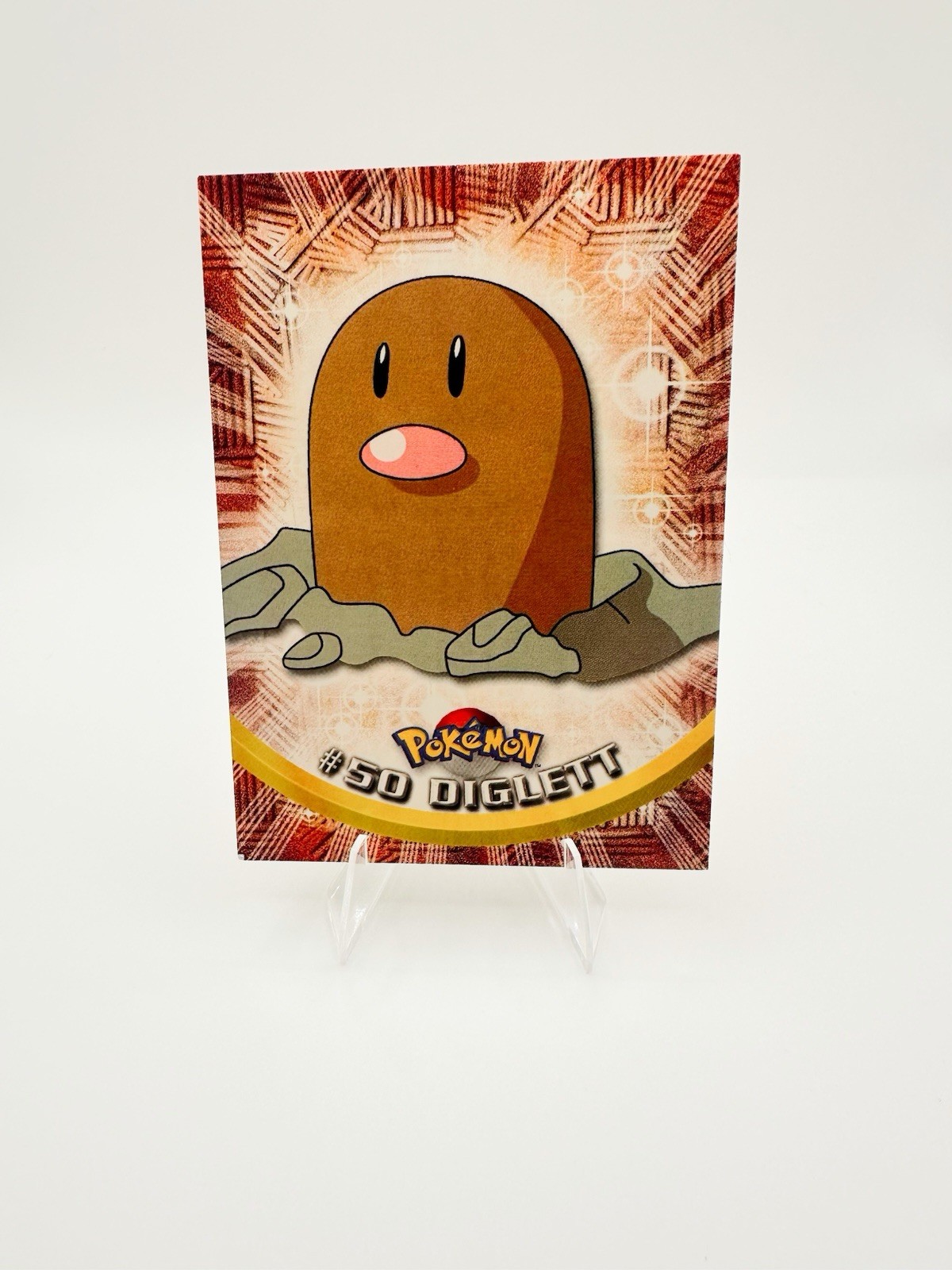 Topps Pokémon TV Animation Edition Diglett #50  Trading Card 1999