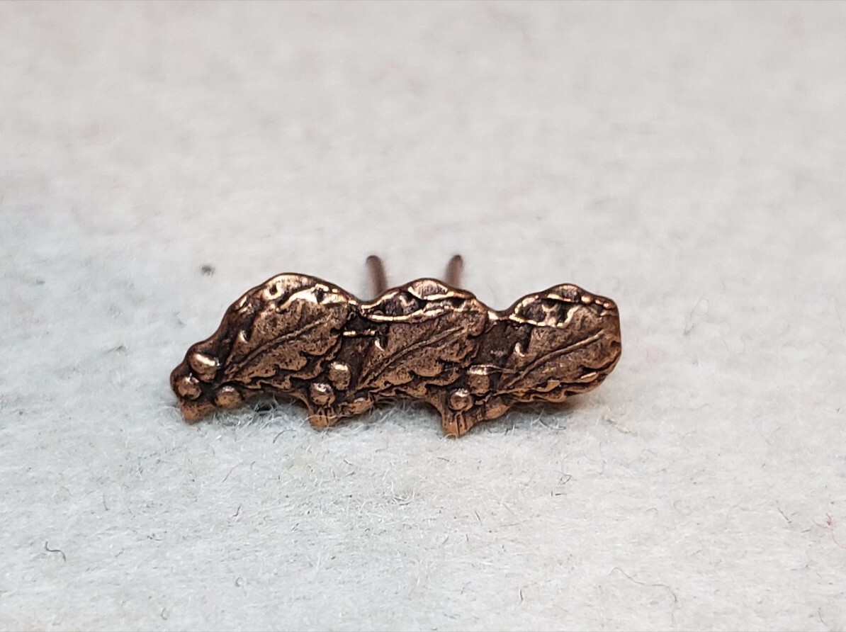 Triple Bronze Oak Leaf Cluster Ribbon Attachment