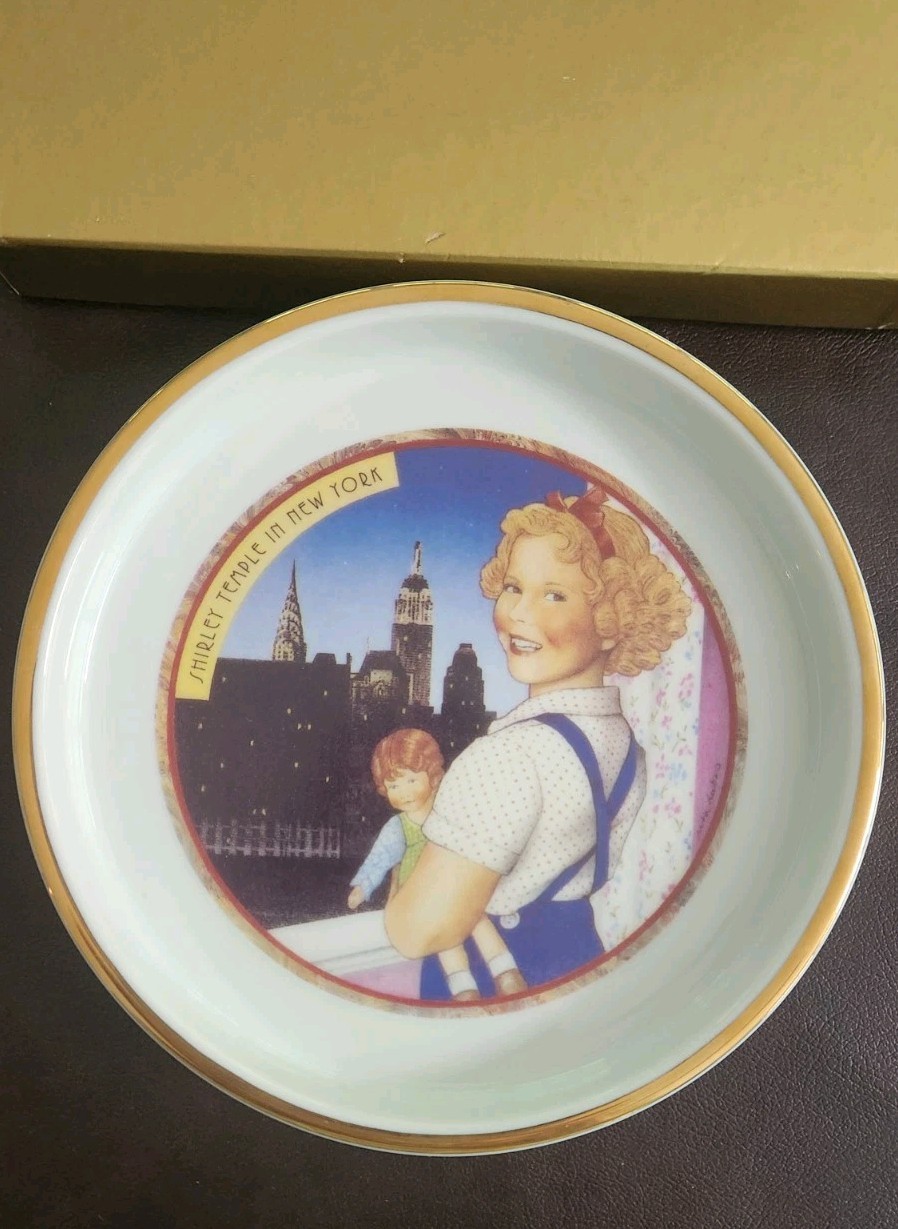 Very Rare SHIRLEY TEMPLE 1992 IN NEW YORK CONVENTION PLATE w/BOX  #117 of 200