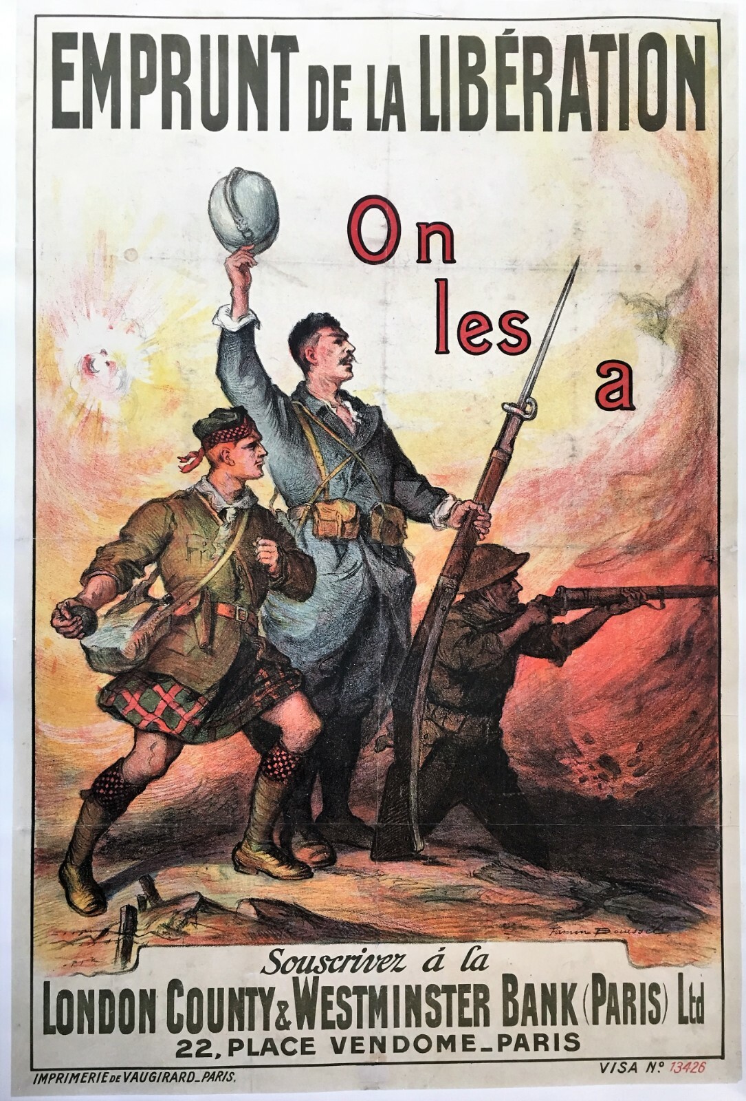 Original 1918 French \