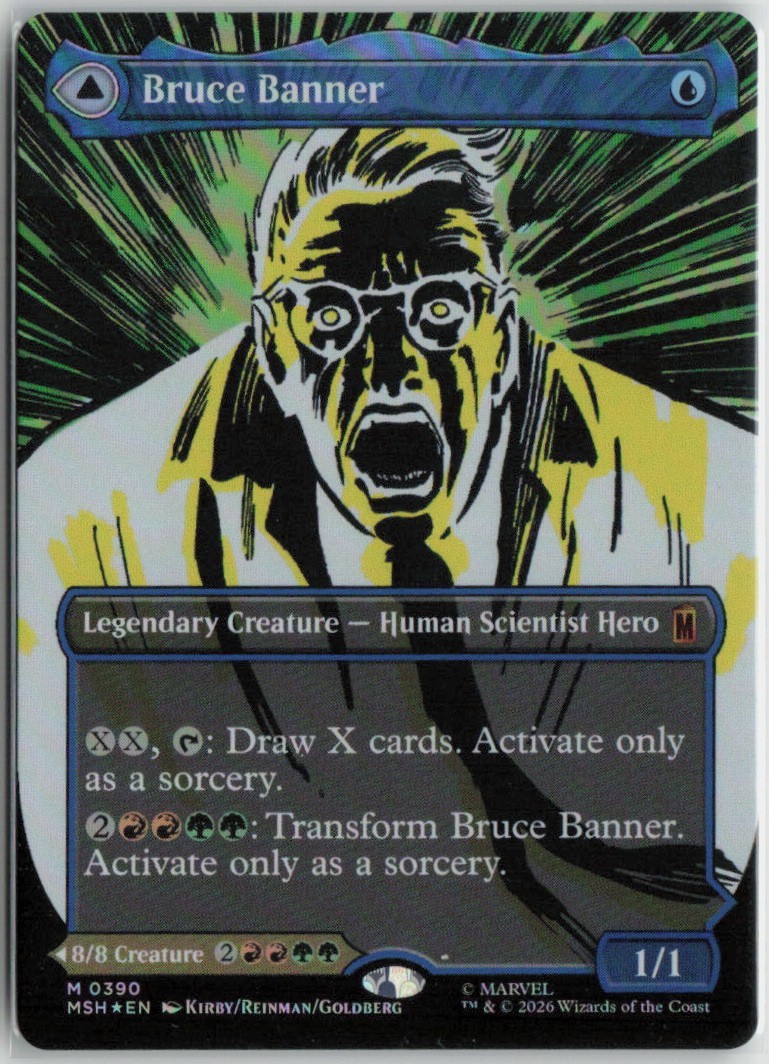Bruce Banner / The Incredible Hulk 0390 Foil Marvel Magic The Gathering