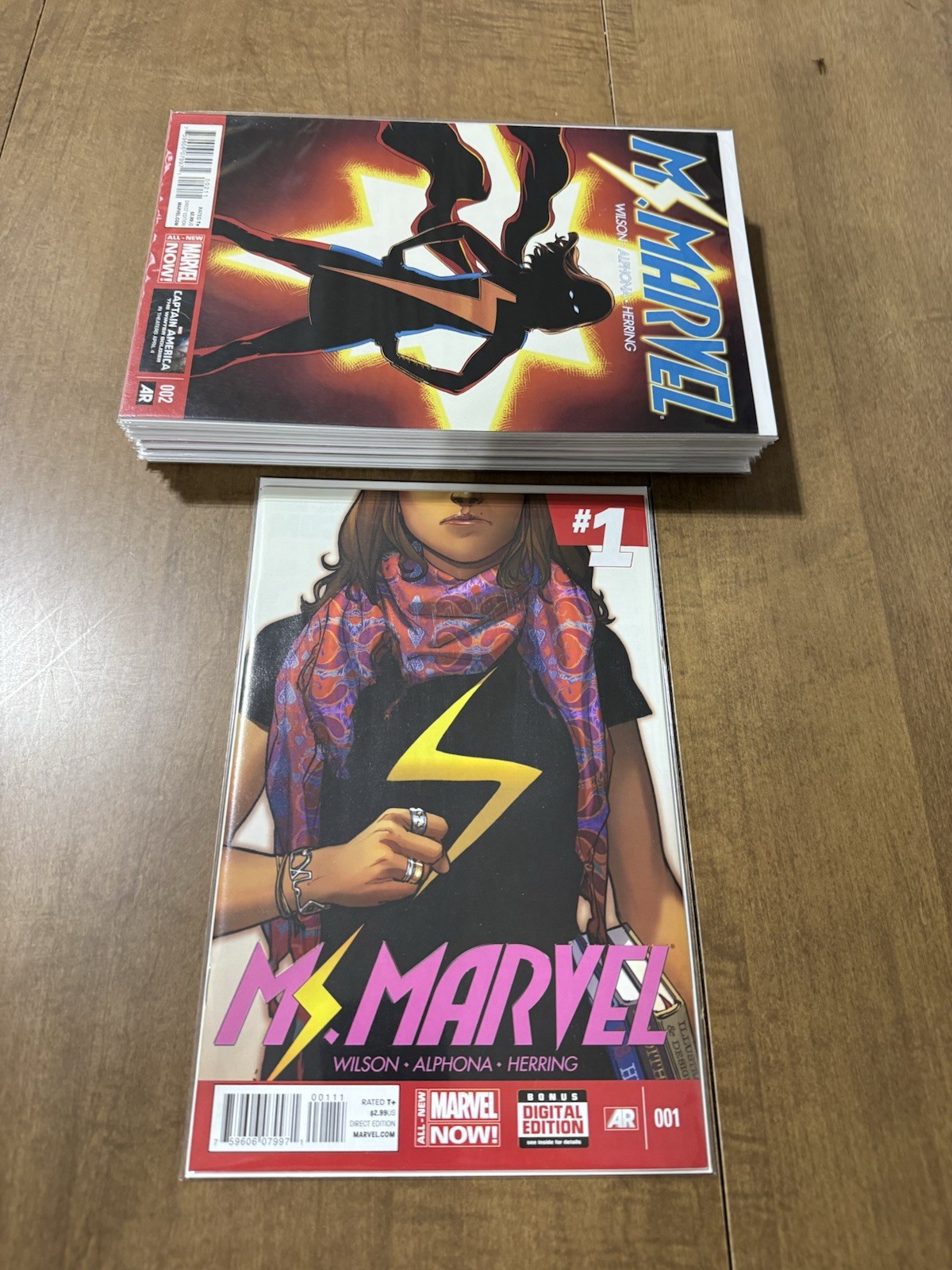 Ms. Marvel #1-19 Complete Marvel 2014 Set Run 1st Solo Series Kamala Khan VF/NM