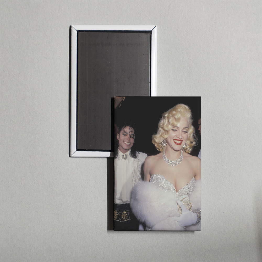 Madonna and Michael Jackson Fridge Magnet