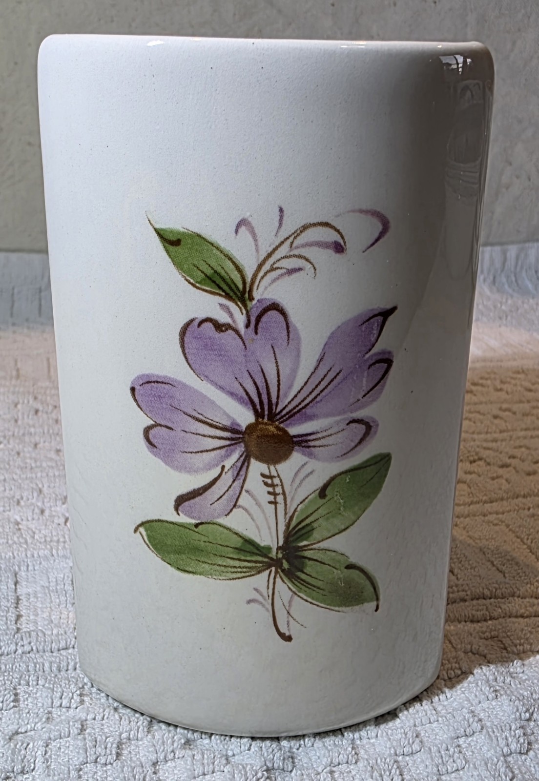 Vintage 1981 FTD Secla Portugal Ceramic Star Scalloped Wall Pocket Vase Yellow 7