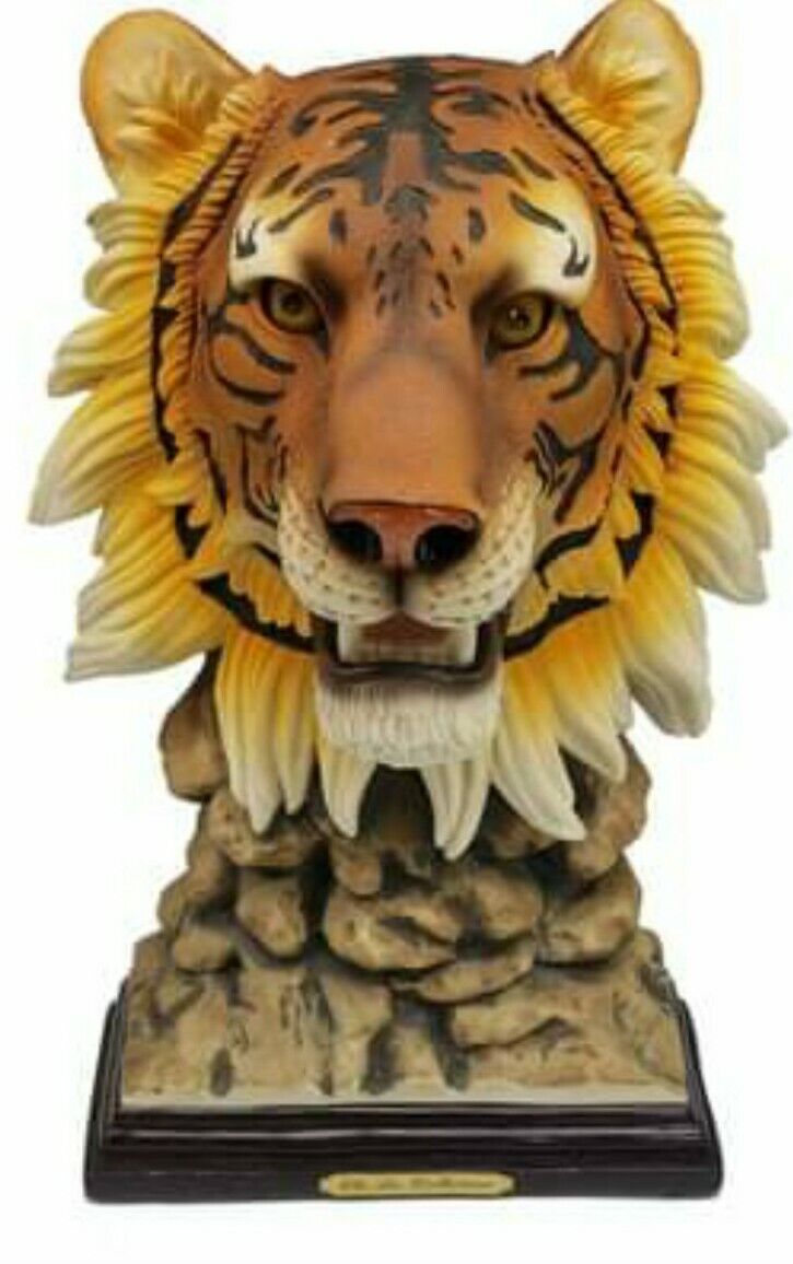 BENGAL TIGER SCULPTURE BUST CHI LIN COLLECTION 12\