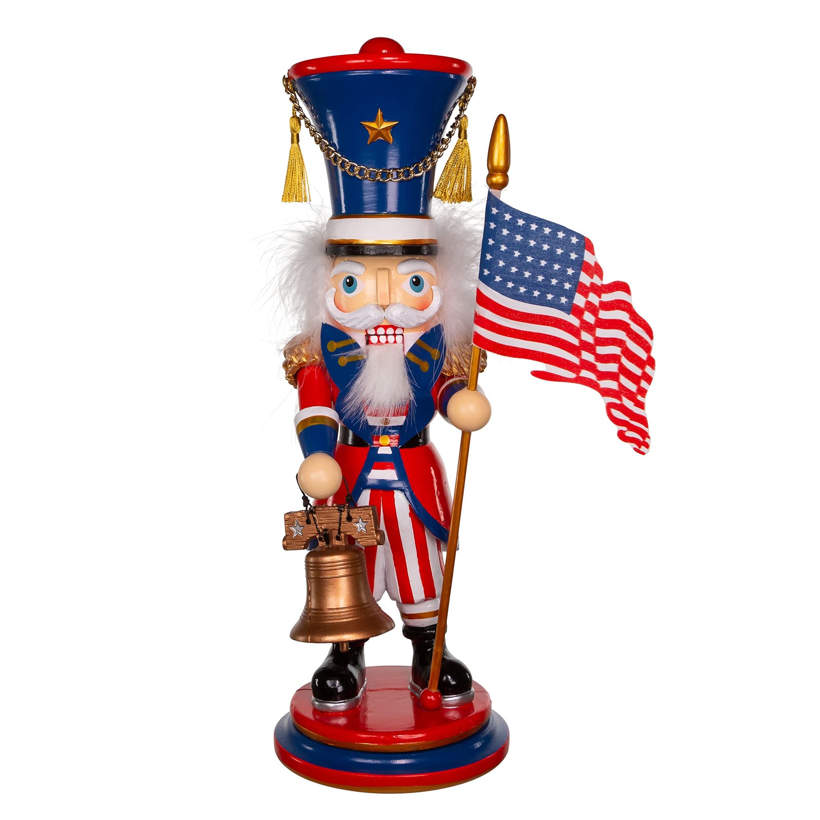 Kurt Adler 15-Inch Hollywood Americana Nutcracker, Blue