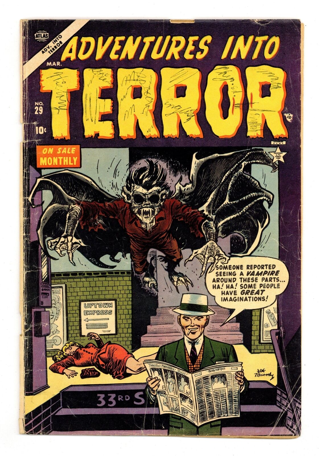 Adventures into Terror #29 GD 2.0 1954