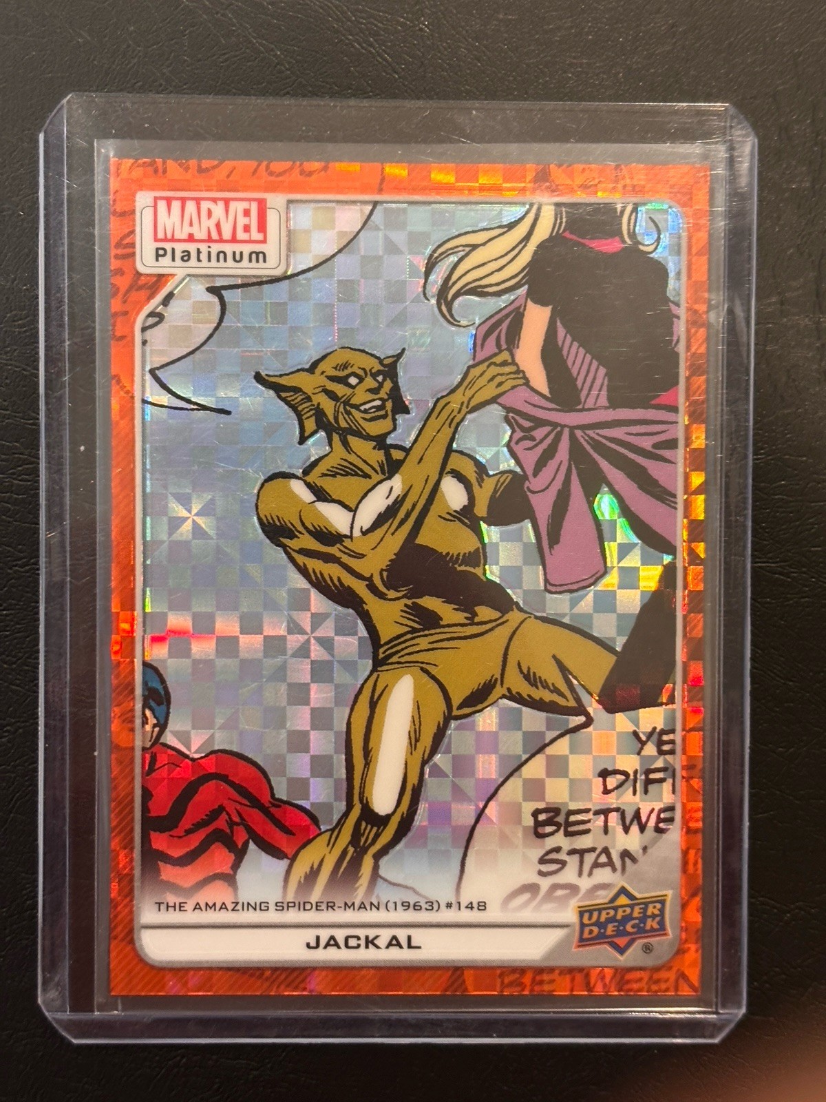 2023 Marvel Platinum Orange Checkers Jackal /33 2023 Marvel Platinum Orange Checkers Jackal /33