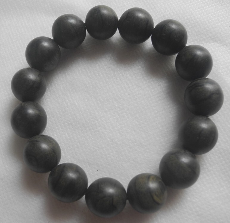 TOP Vietnamese Shensui Agarwood Bracelet  Prayerbeads 23g 14mm Aquilaria 沉香 沈水