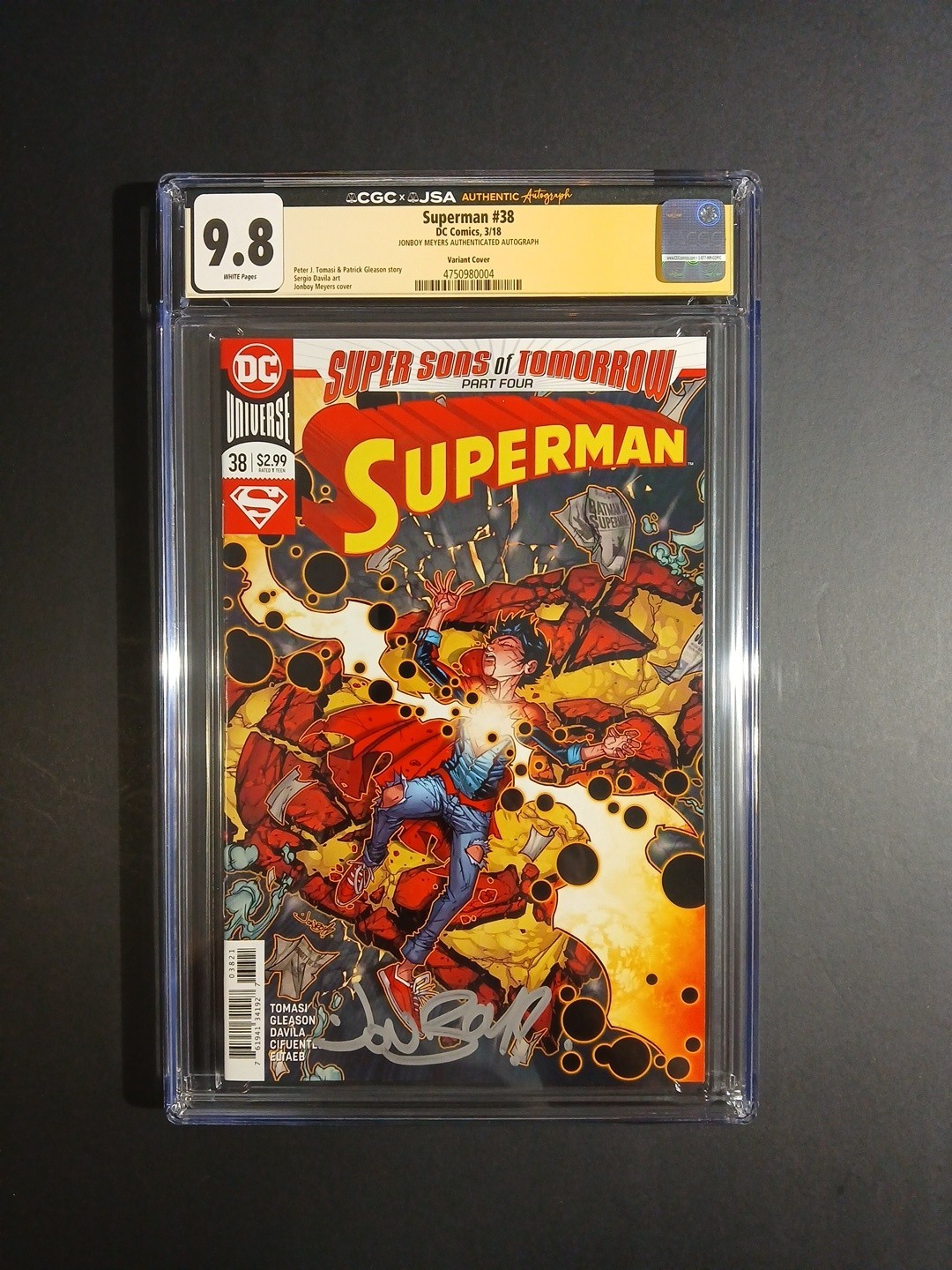 9.8 CGC JSA Autographed Comic Book