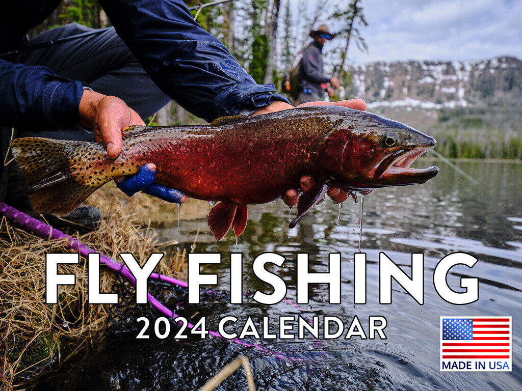 Fly Fishing Fishermen 2024 Wall Calendar