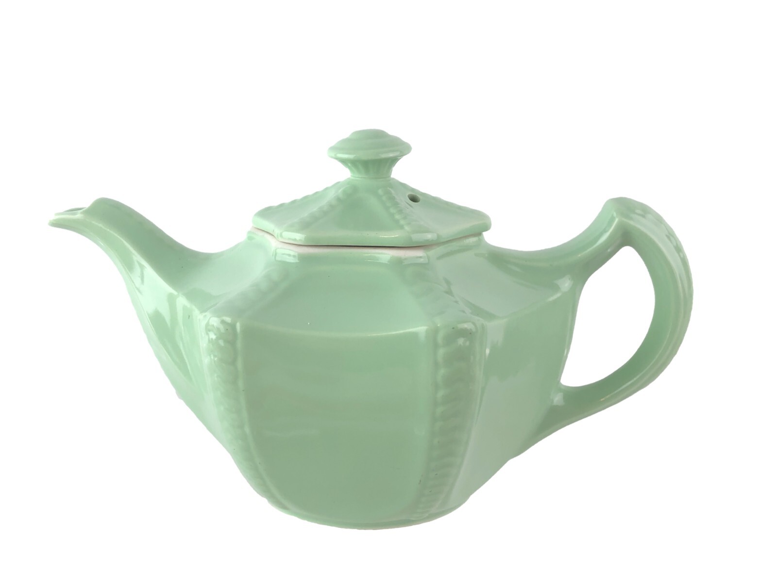 Hall China Connie Teapot Celadon Green 1940s Victorian Collection 4 Cup