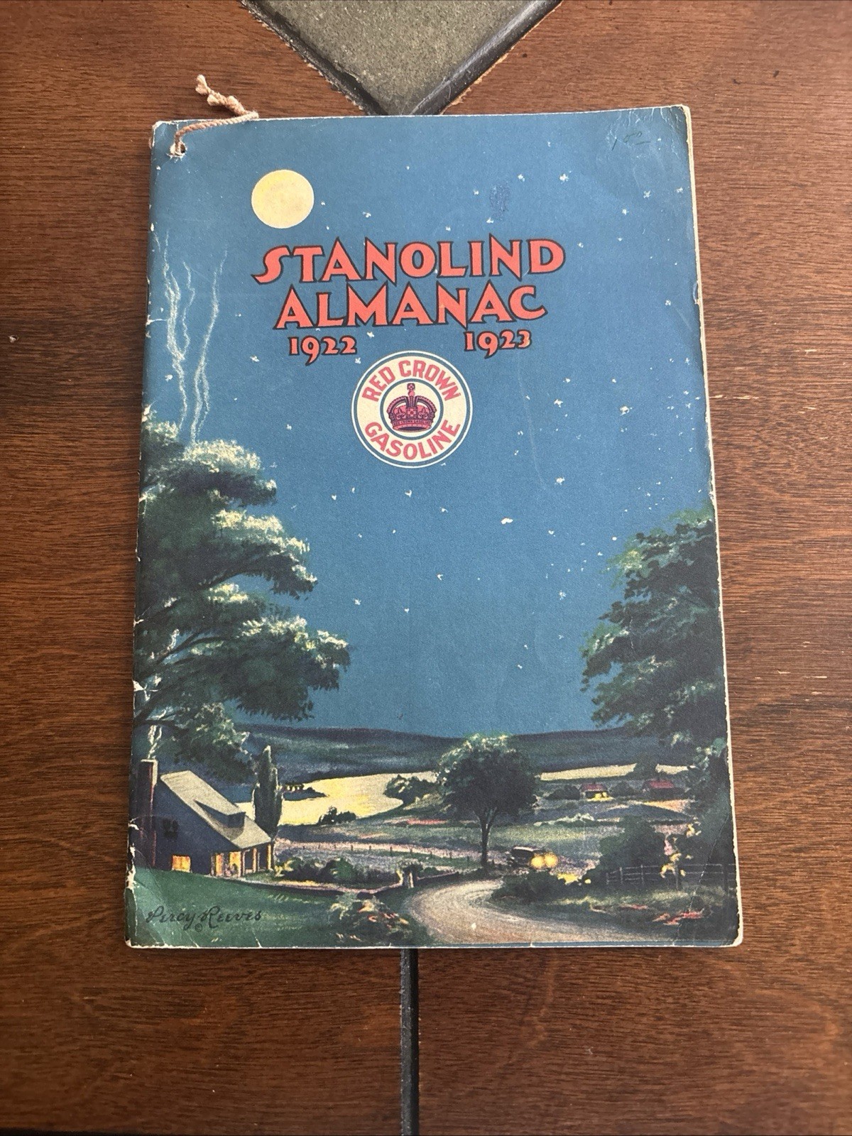 VTG 1922 / 23 STANOLIND ALMANAC RED CROWN GASOLINE STANDARD OIL COMPANY 48 PGS.