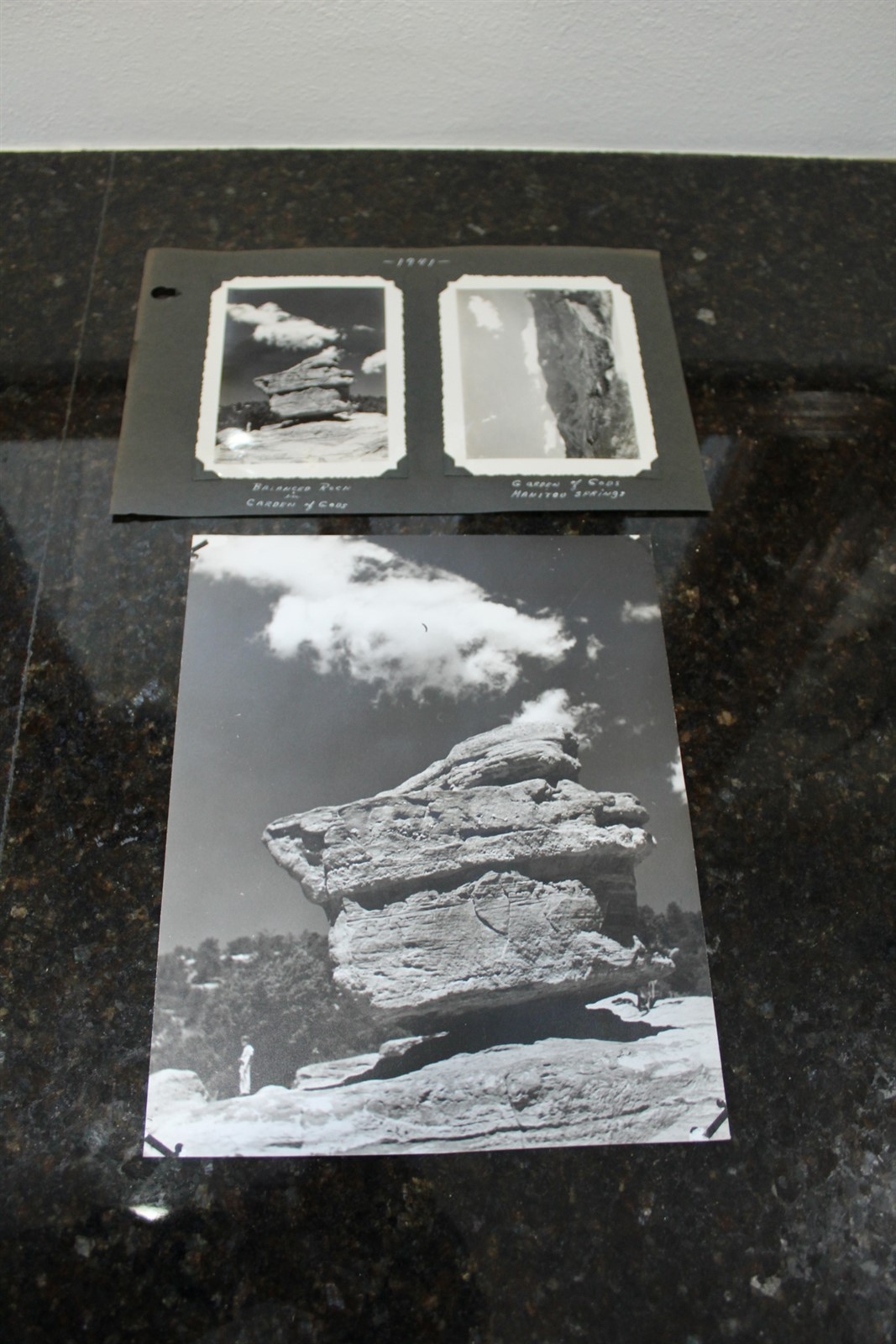 Vintage Black & White Photos Balanced Rock Garden Of Gods Manitou Springs 5 CT