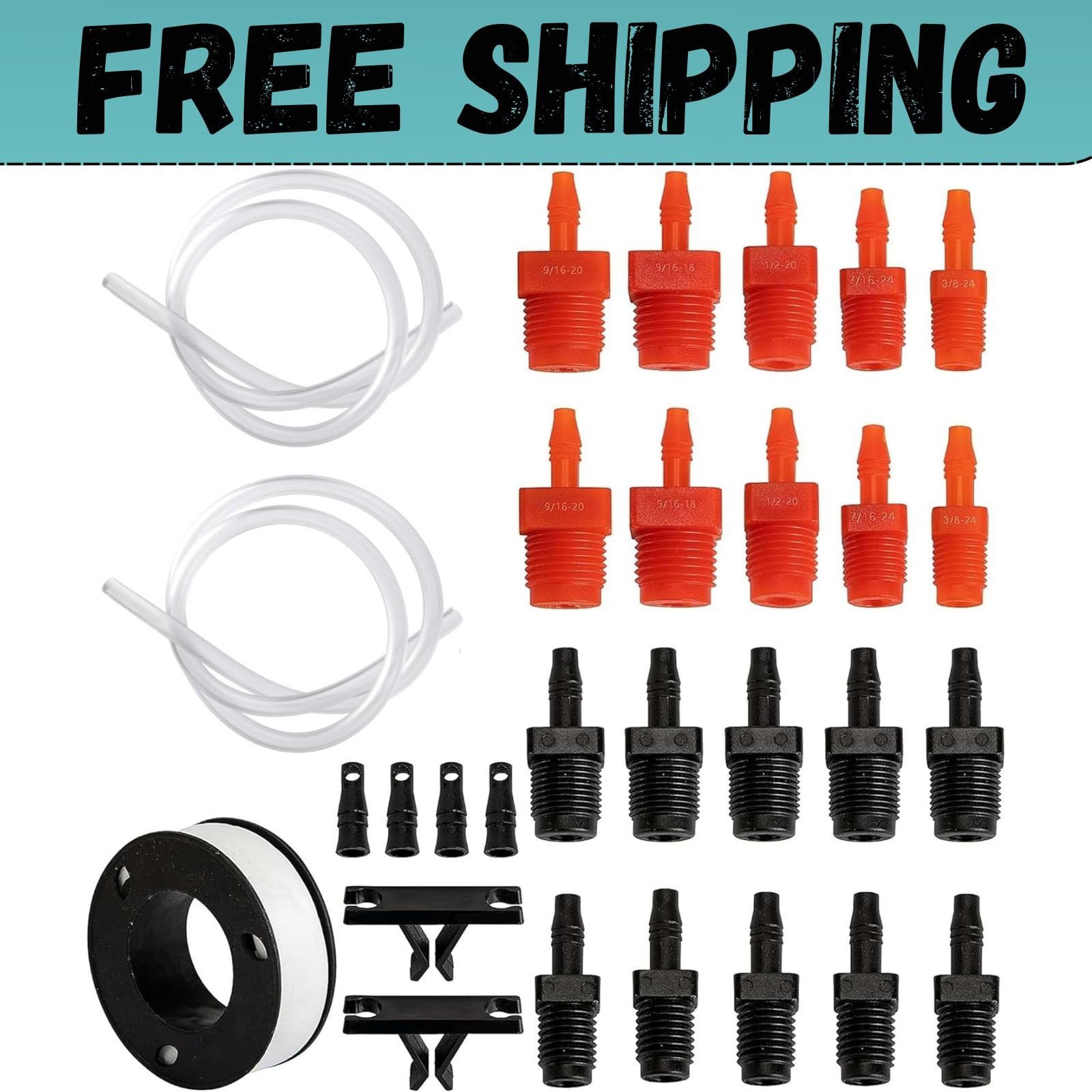 29 Pcs Master Cylinder Bleeder Kit-Brake Bleeder Kit with 22 29 Pcs Master Cylinder Bleeder Kit-Brake Bleeder Kit with 22