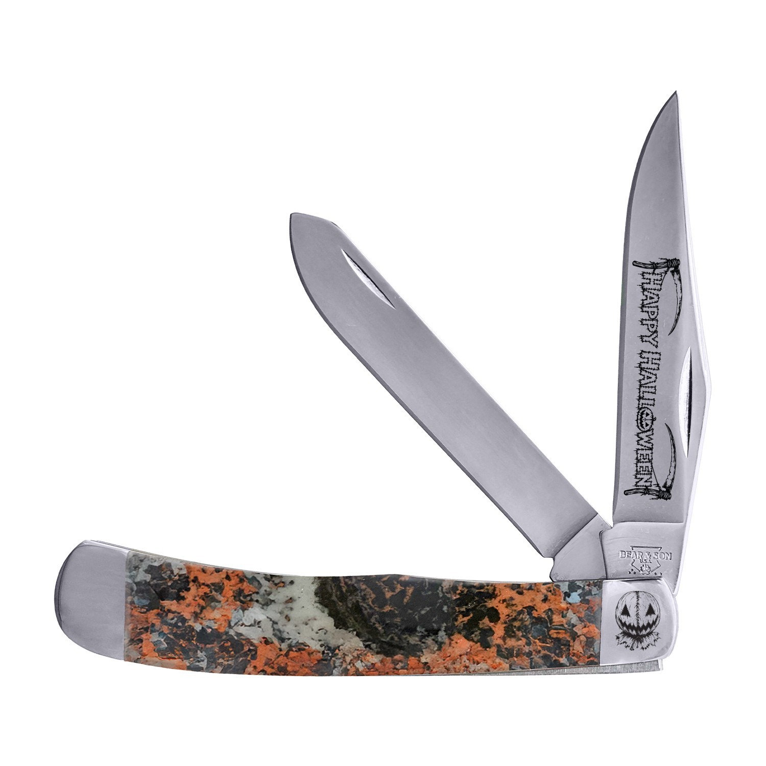 BEAR & SON CUTLERY USA HALLOWEEN 2026 MICRO-PEARL TRAPPER KNIFE 600 MADE