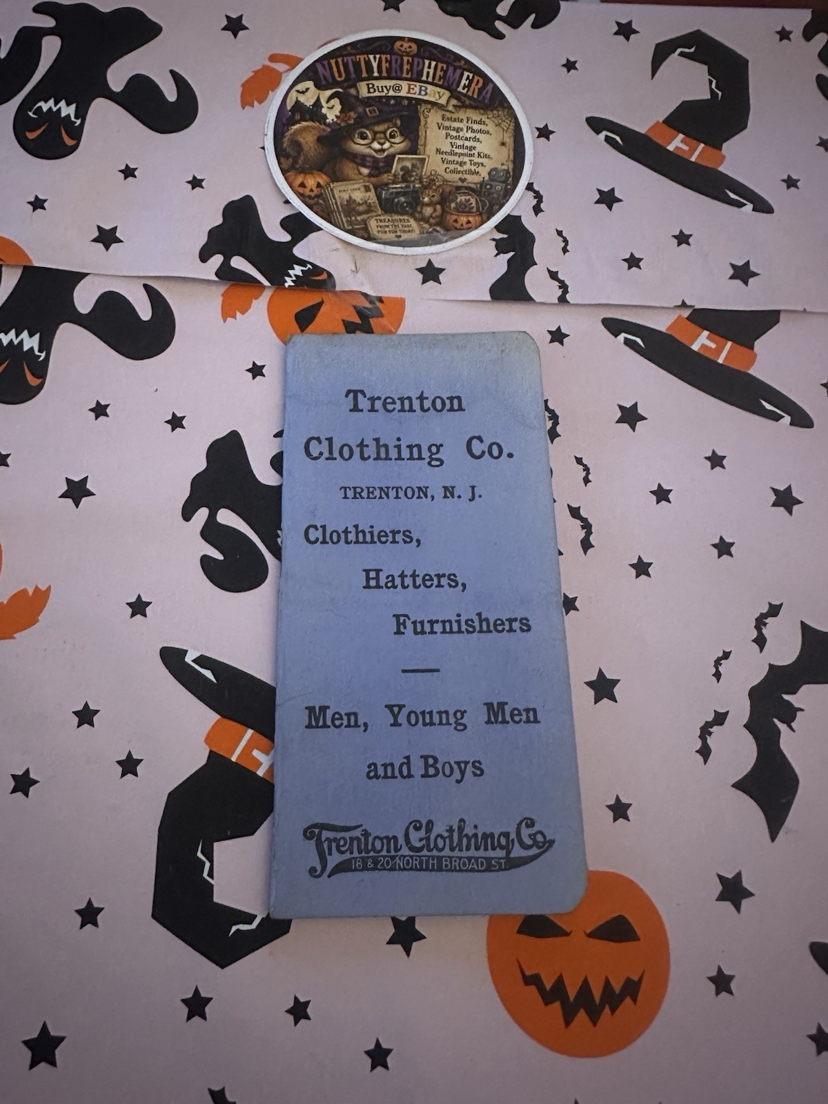 Vintage 1920\'s Trenton, NJ Clothing Hatters Furnishers Advertising Notebook Vintage 1920\'s Trenton, NJ Clothing Hatters Furnishers Advertising Notebook