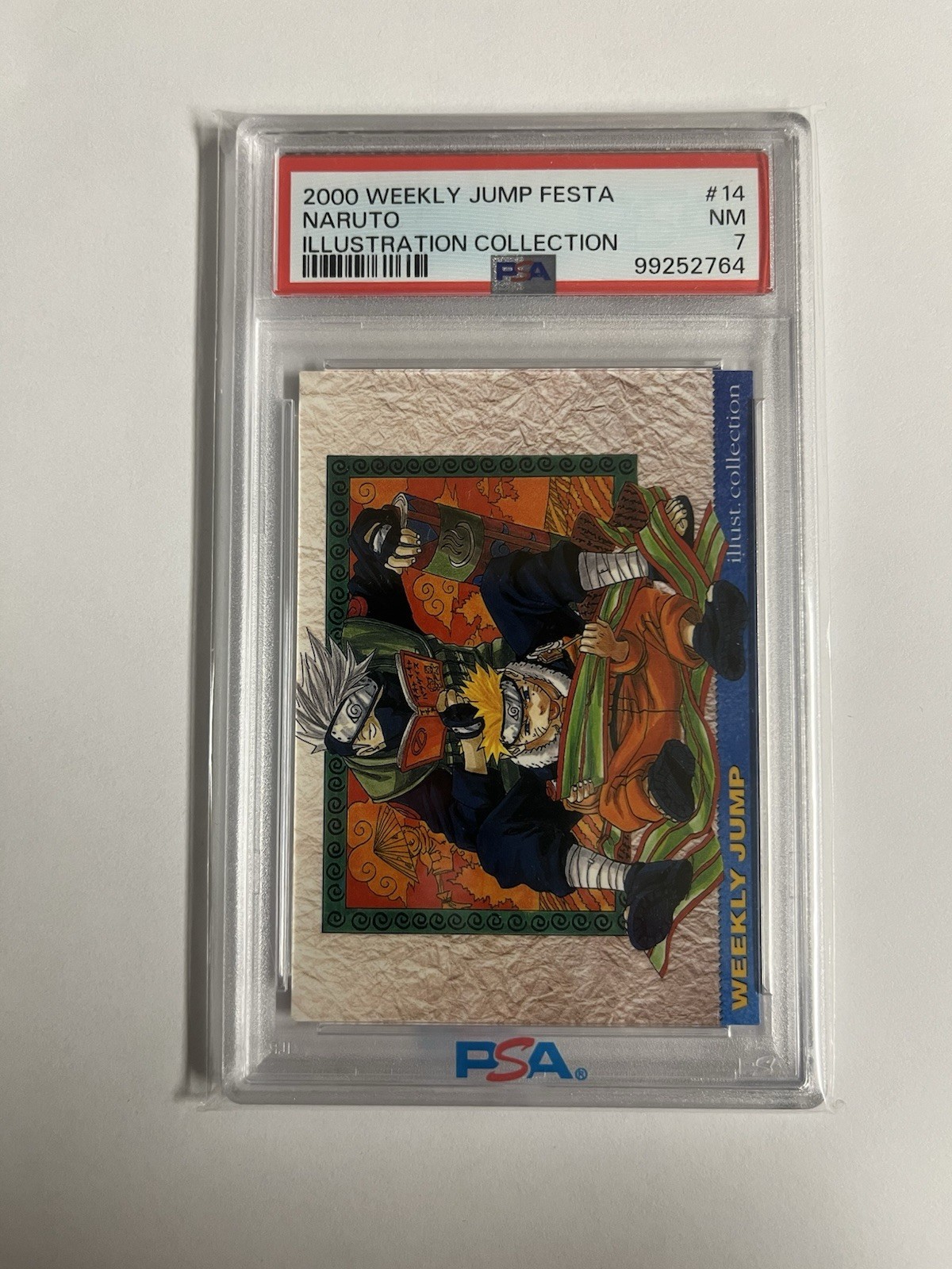PSA 7 2000 Weekly Jump Festa Naruto Illustration Collection Naruto #14 Japanese