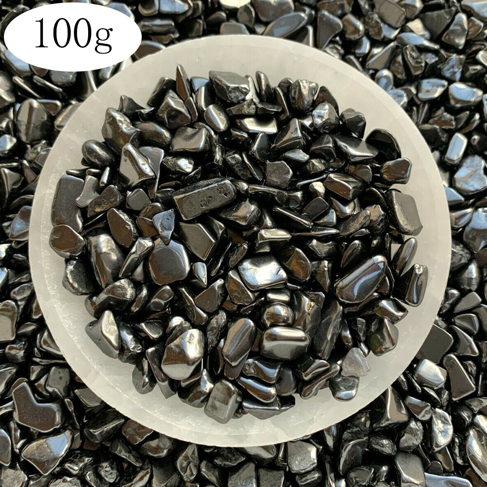 Mini Natural Shungite Semi Tumbled Gemstone Chips 6mm - 12mm Wholesale Bulk Lot