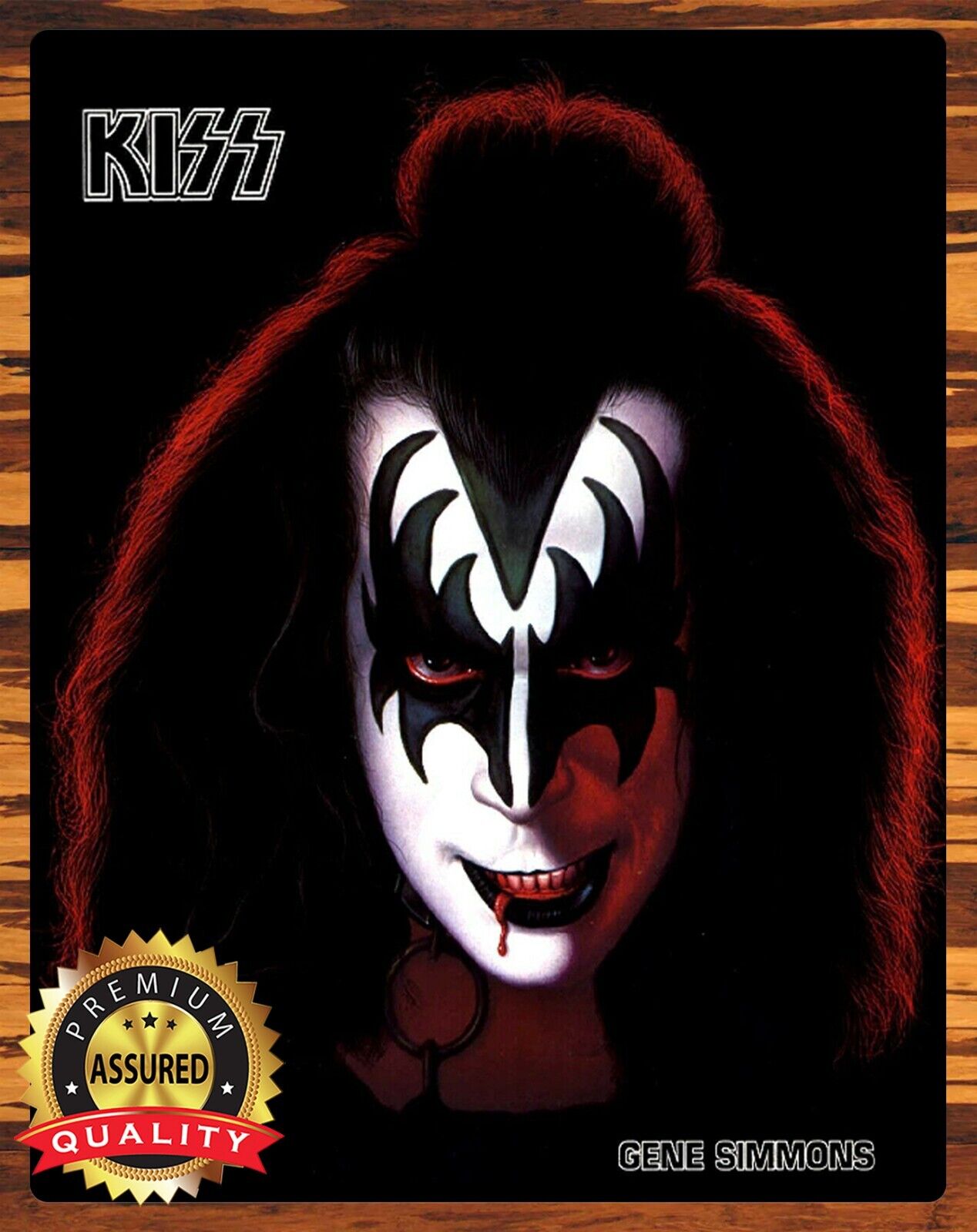 KISS - Gene Simmons - The Demon - Metal Sign 11 x 14