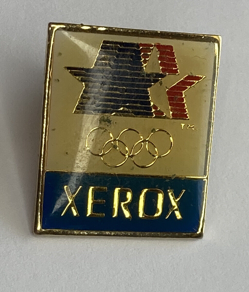 Vintage Xerox 1984 USA Olympics Lapel Pin: Los Angeles- 5/8” Wide