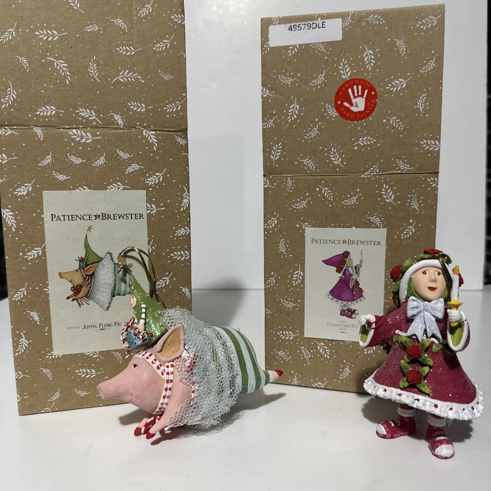 Patience Brewster Krinkles Joyful Pig & Donna’s Light Elf 