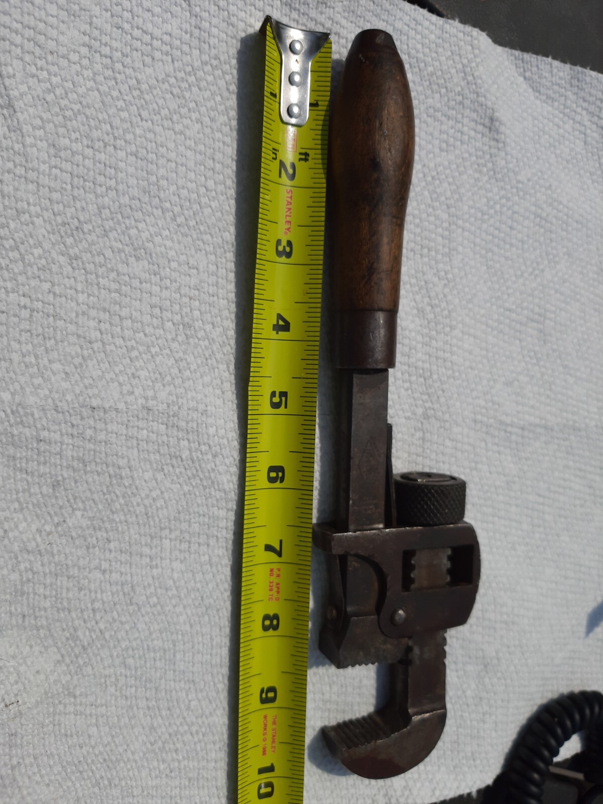 GENUINE STILLSON NO 10 PIPE WRENCH DOUBLE SPRIING BEAUTIFUL DISPLAY READY 