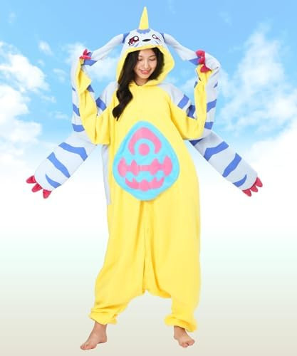 Digimon Gabumon Fleece Kigurumi Costume Unisex Adult One Size Cosplay SAZAC NEW Digimon Gabumon Fleece Kigurumi Costume Unisex Adult One Size Cosplay SAZAC NEW