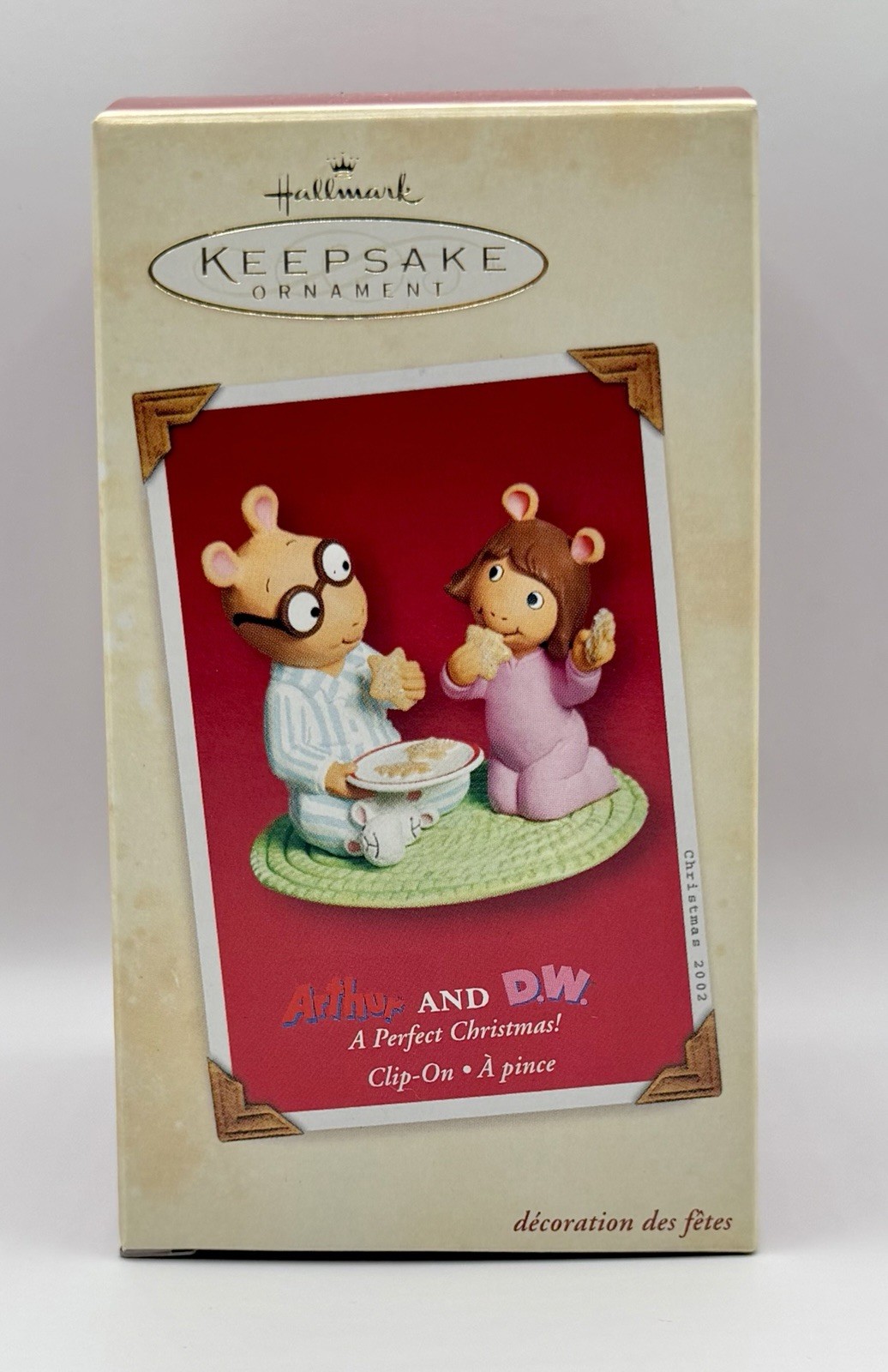 NEW Hallmark Arthur and DW A Perfect Christmas Clip-On Keepsake Ornament