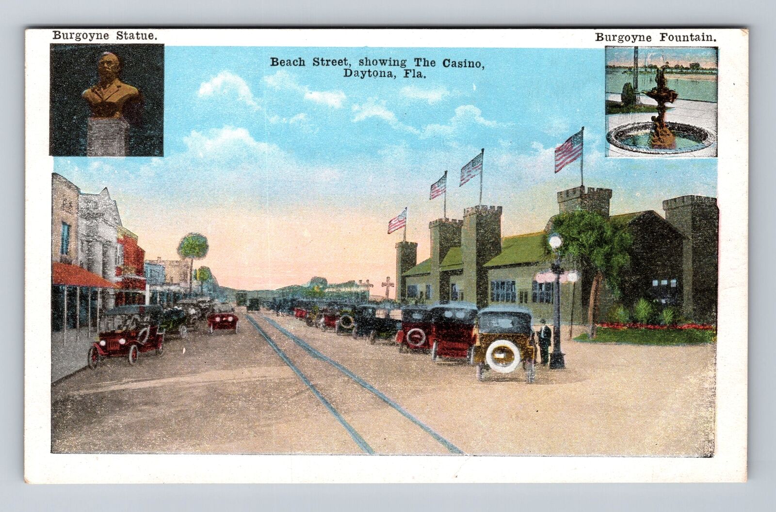 Daytona FL-Florida, The Casino on Beach Street, Antique Vintage Postcard