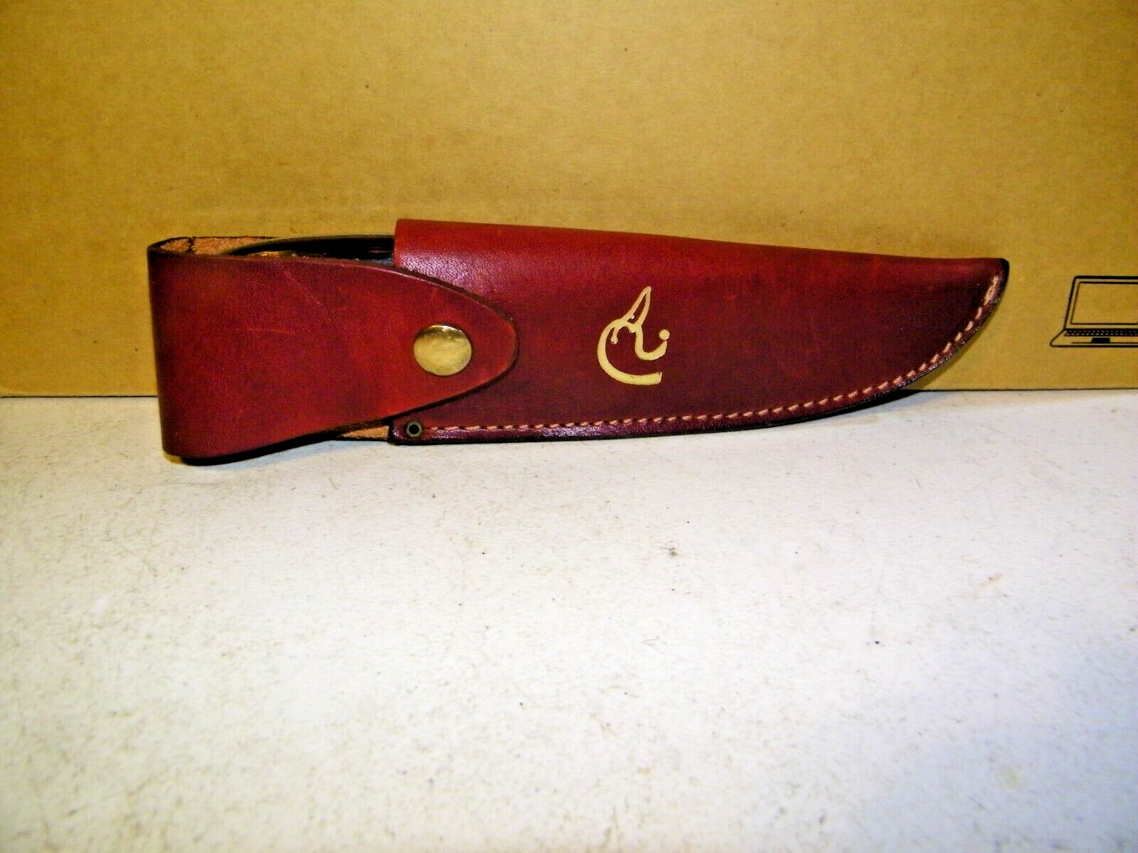 Vtg Rare GROHMANN-DUCKS UNLIMITED-Knife and Sheath Pictou NS Canada