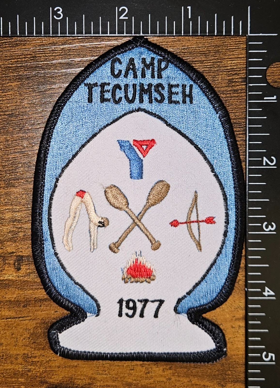 Camp Tecumseh 1977 YMCA Camp Patch