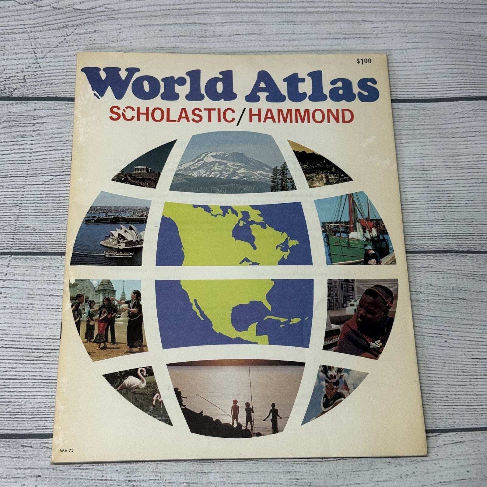 Vintage Scholastic Hammond World Atlas 1973 WA73
