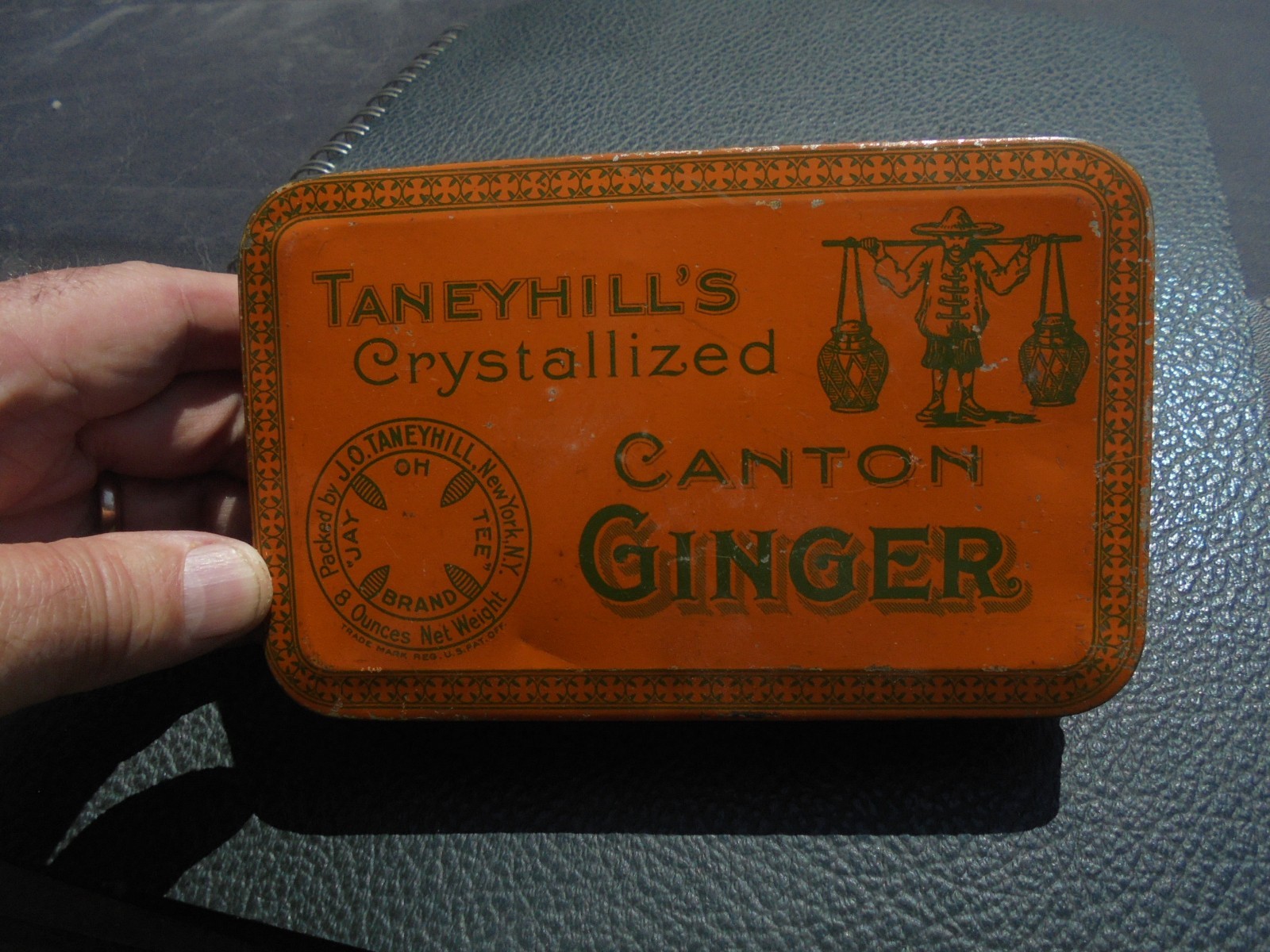Vintage Candy Tin Taneyhill's Crystallized Canton Ginger