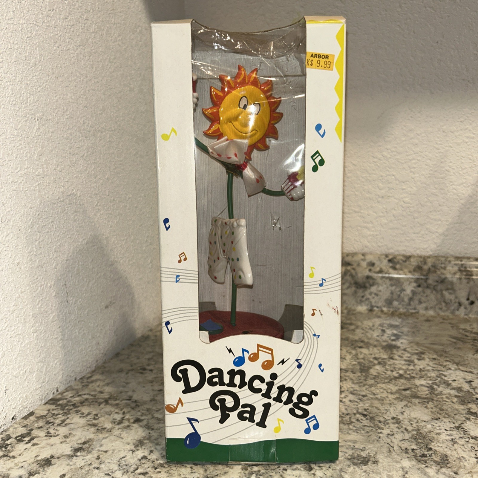 Dancing Pal Flower Sunflower Vintage Dancing Figure Dances To Music New In Box