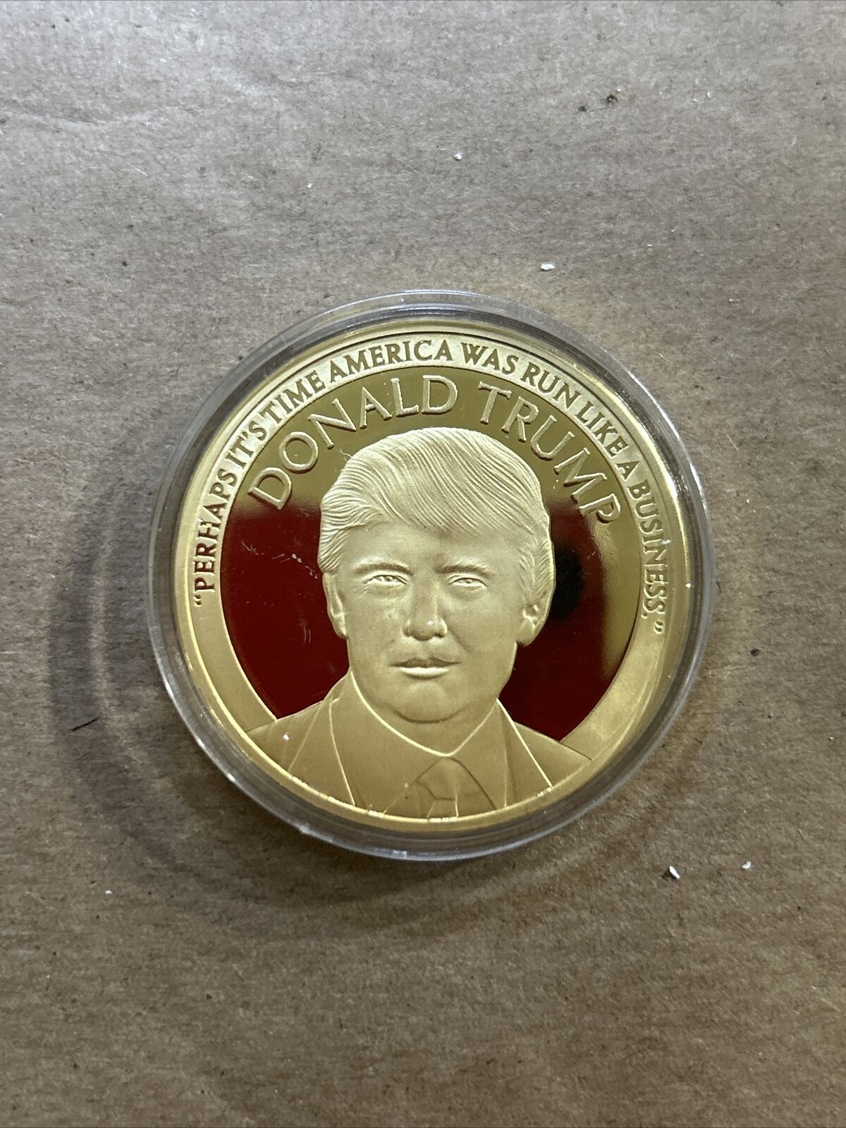 Donald Trump - Run America Like a Business Gold Commemorative American Mint Cert