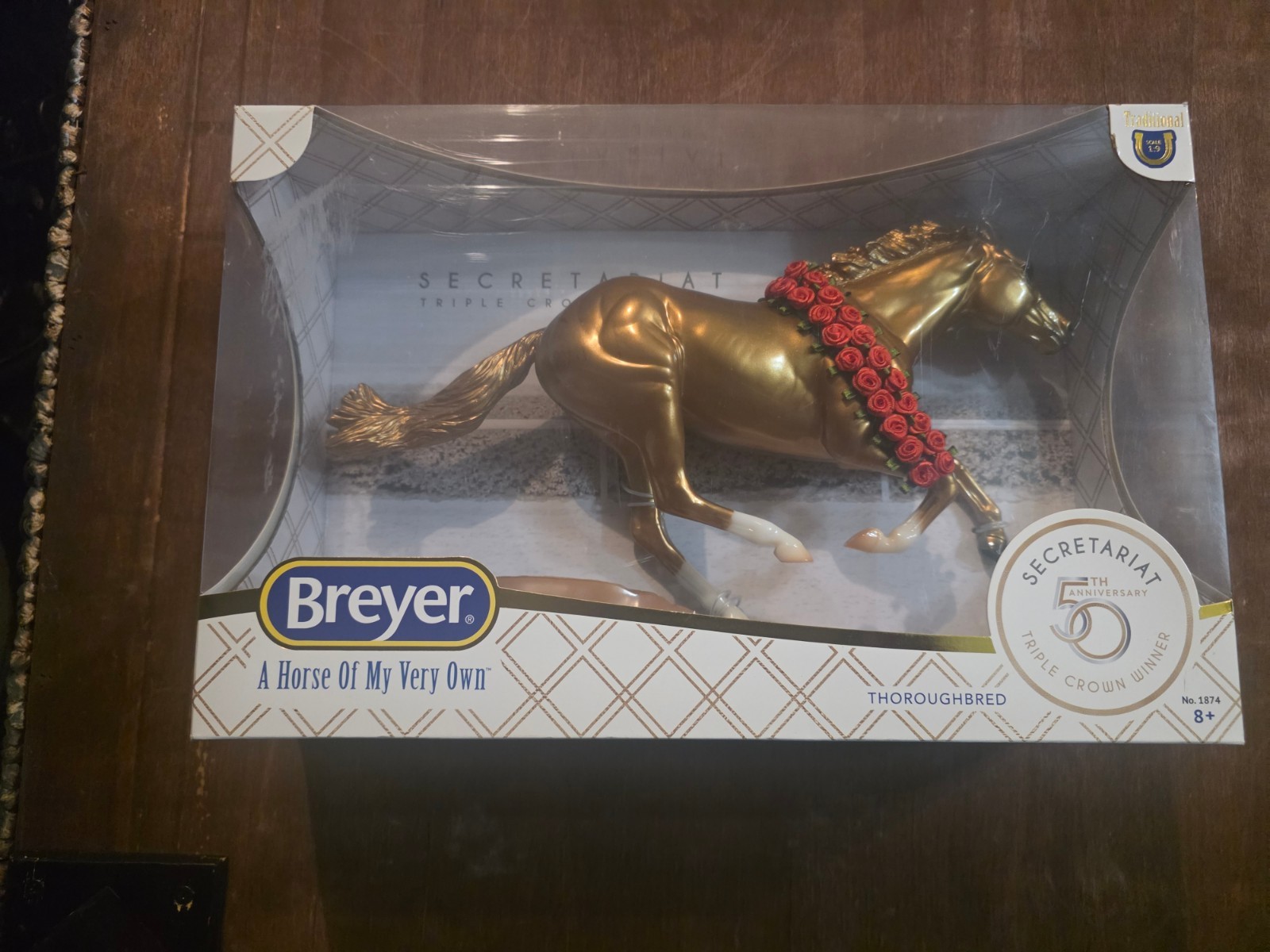 Breyer horse Race Secretariat gold anniversary 