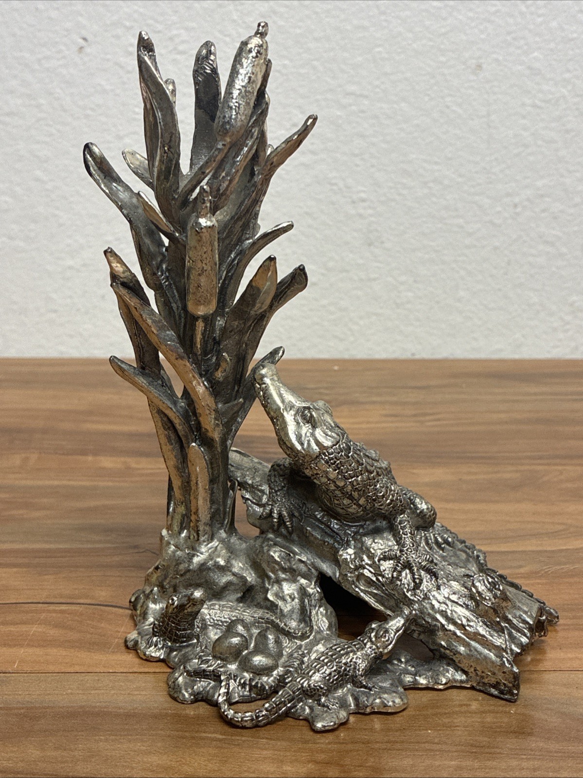Rare Arthur Court Pewter Alligator Crocodile Figurine