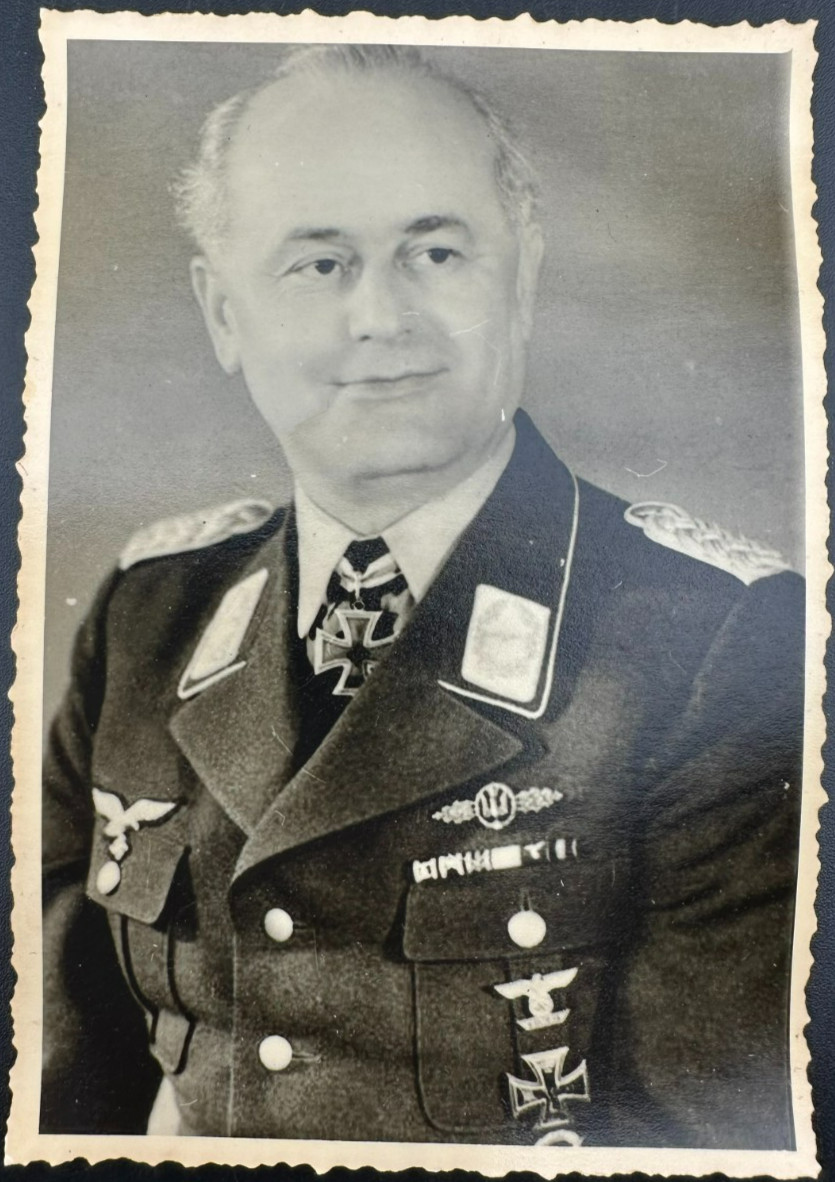 WWII German Air Force General Otto Hohne Knight\'s Cross Holder Vintage Photograp