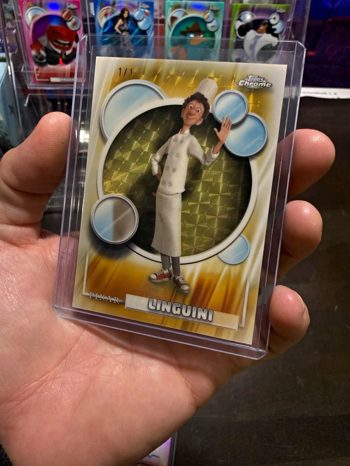 Topps 2026 Topps Chrome Pixar Ratatouille Linguini #48 Superfractor 1/1
