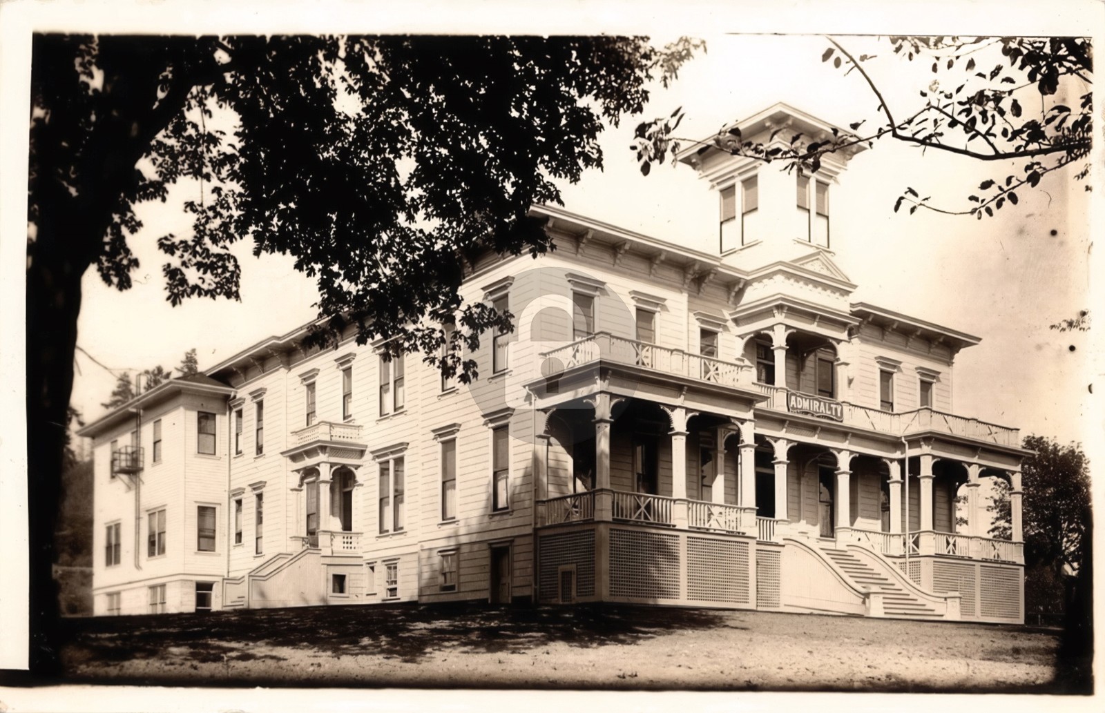 Admiralty Hotel Port Ludlow Washington WA c1910 RPPC Photo Postcard COPY