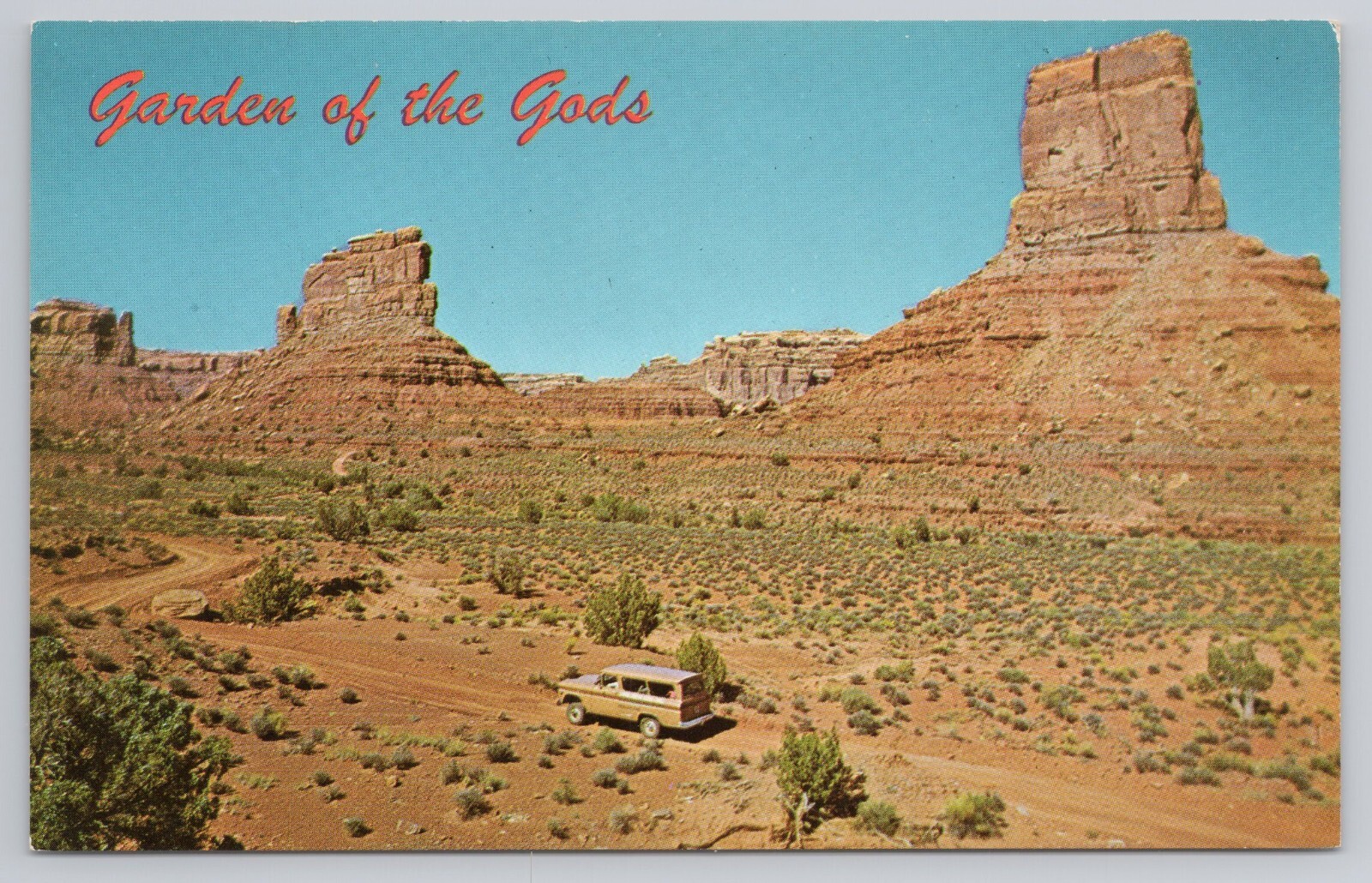 Postcard Garden of the Gods Near Mexican Hat Utah on the Navajo Trail