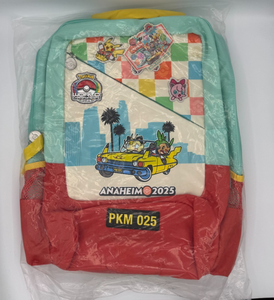 Center Backpack - Pokémon Worlds Championship 2025 Anaheim Exclusive NWT Rare
