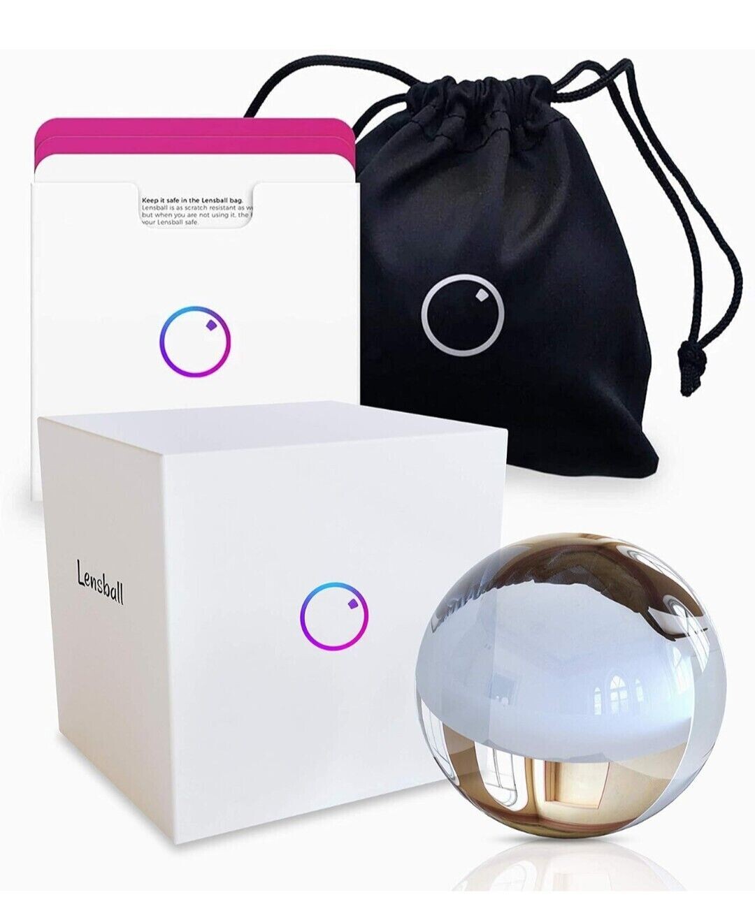 Lensball 60mm Photography Crystal Ball Sphere Decoration Lens Photo Prop Clear Lensball 60mm Photography Crystal Ball Sphere Decoration Lens Photo Prop Clear