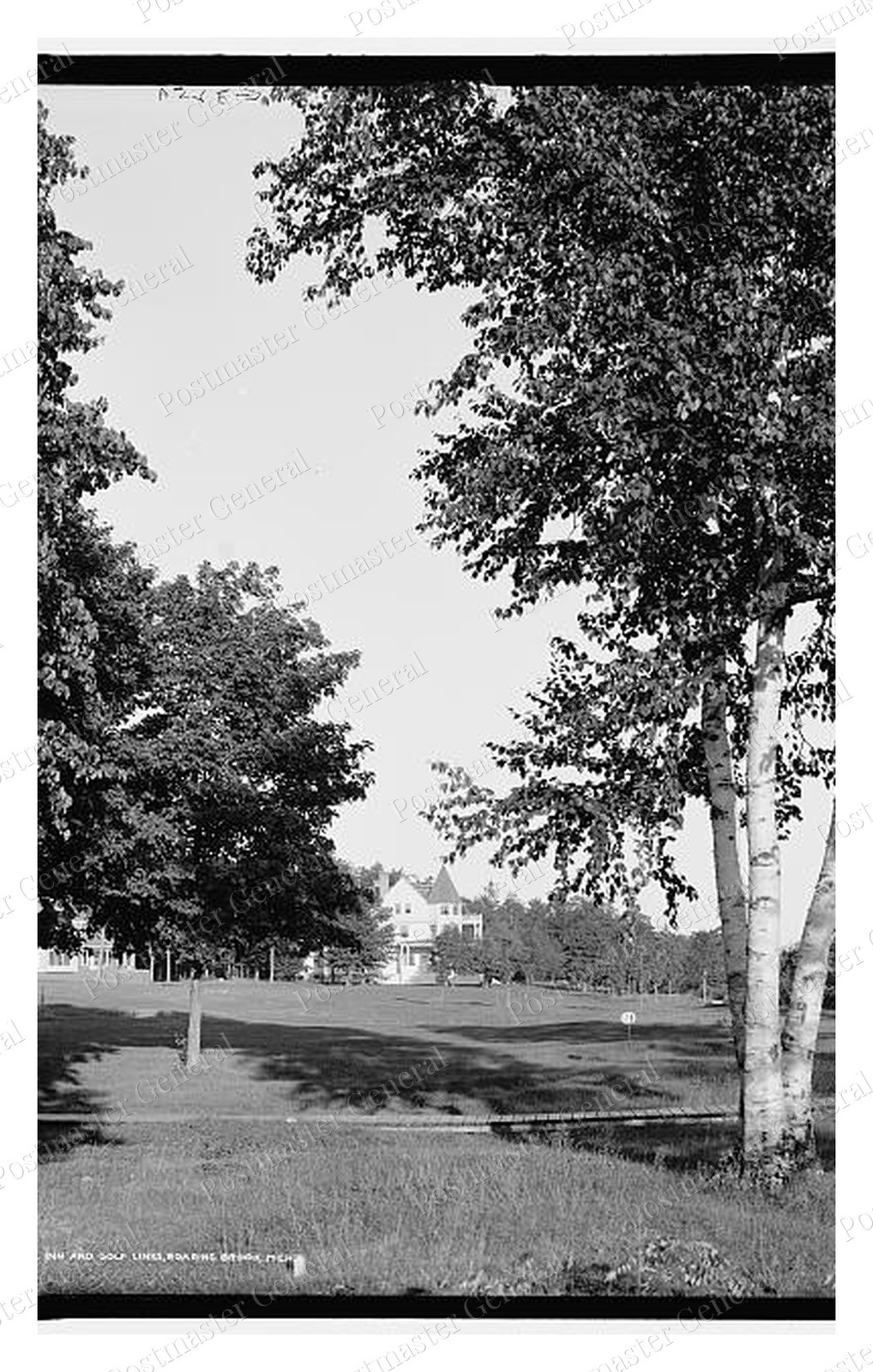 Roaring Brook Michigan Golf Links Standard Postcard COPY RPPC